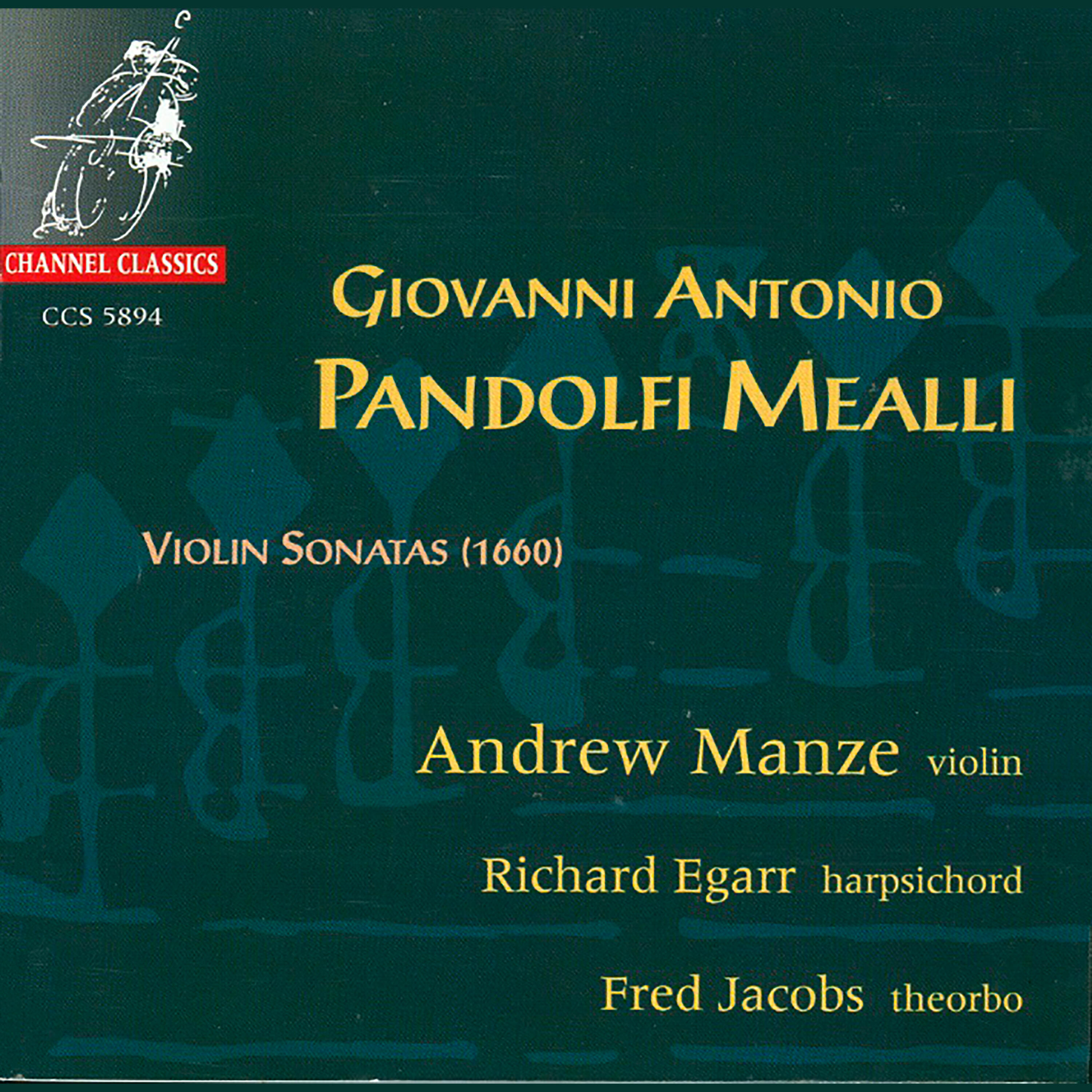Релиз G.A Pandolfi Mealli: Violin Sonatas