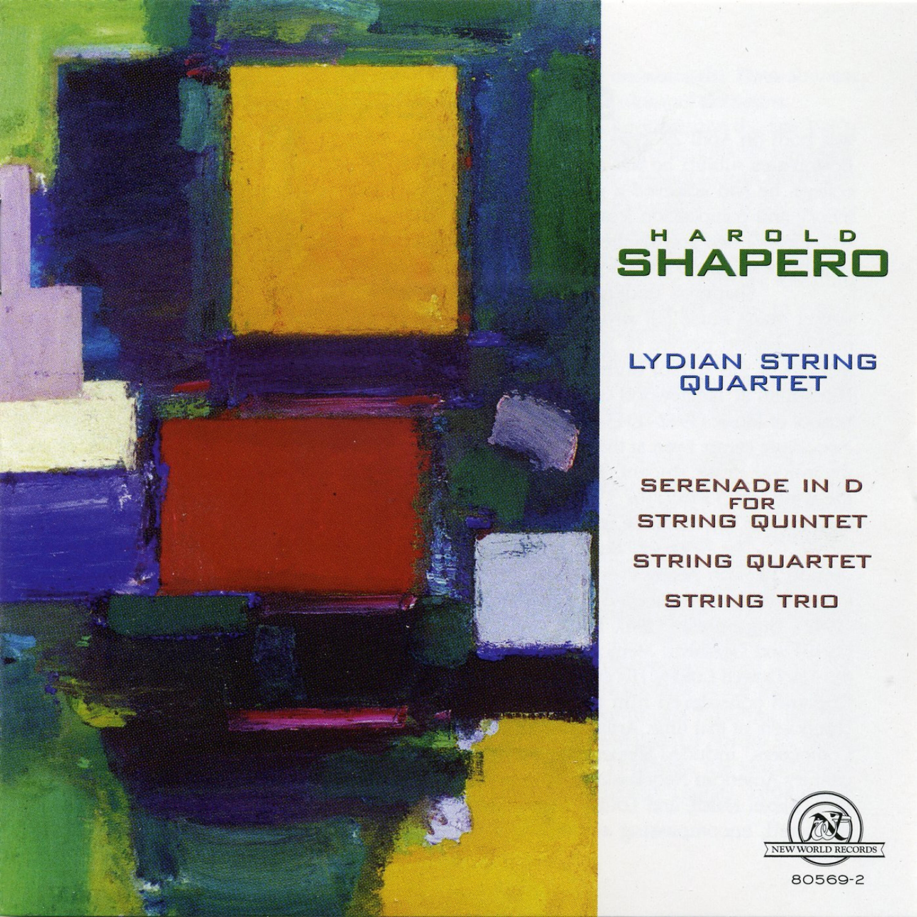 Релиз Harold Shapero: Lydian String Quartet