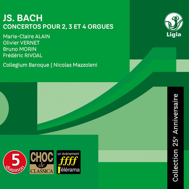 Релиз Bach: Concertos for 2, 3 and 4 Organs, BWV 1060, 1061, 1062, 1604 & 1605 (Collection 25e anniversaire)