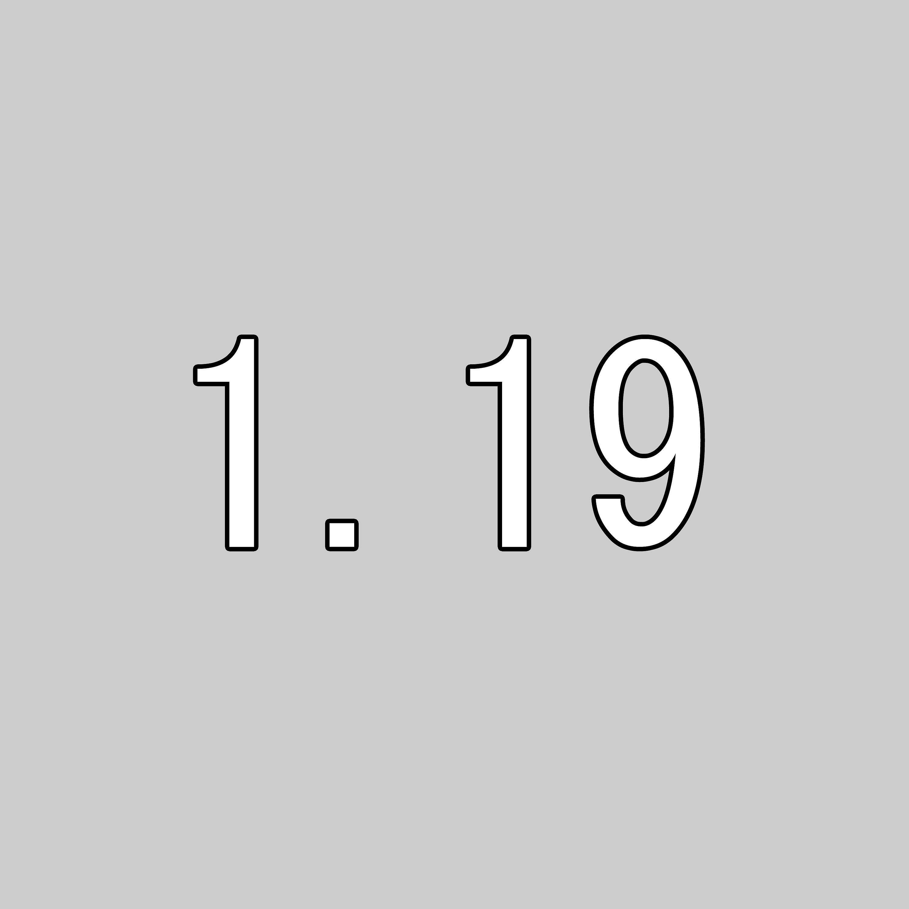 Релиз 1.19