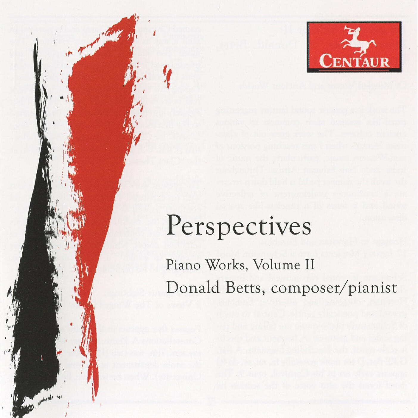 Релиз Perspectives: Piano Works, Vol. 2