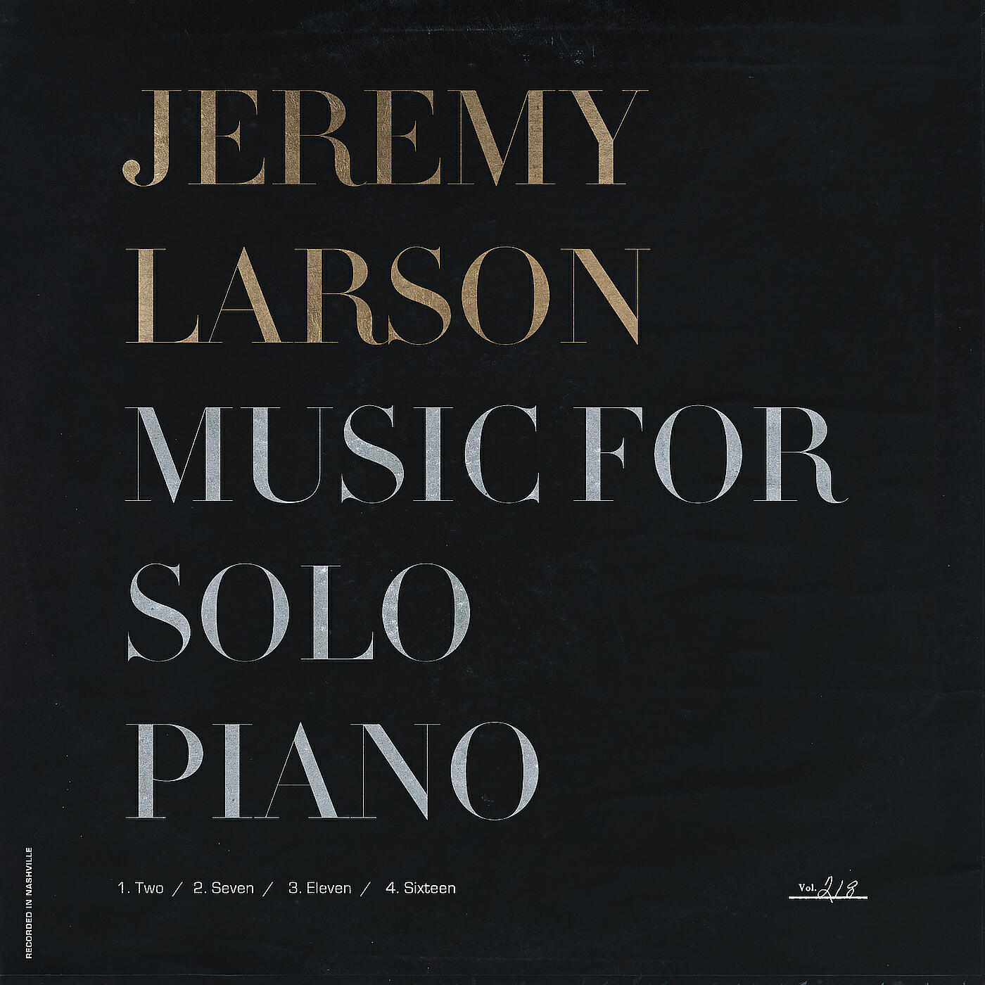Релиз Music for Solo Piano