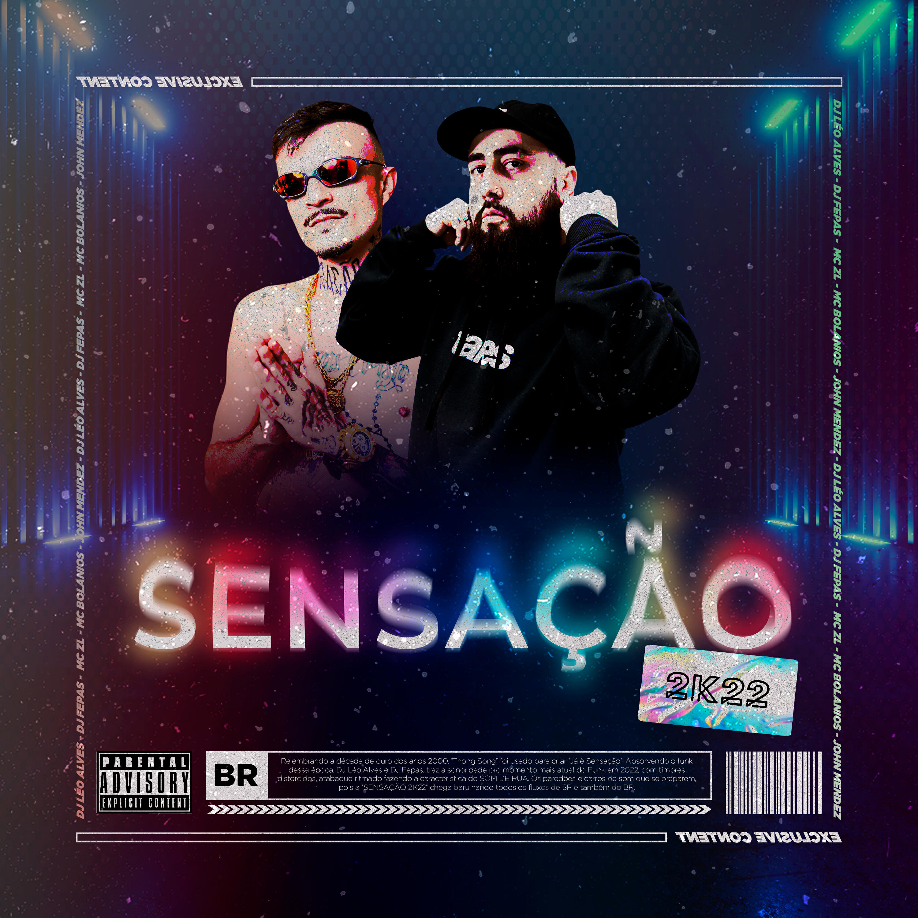 Релиз SENSAÇÃO 2K22 (feat. John Mendez & MC ZL & MC Bolanios)