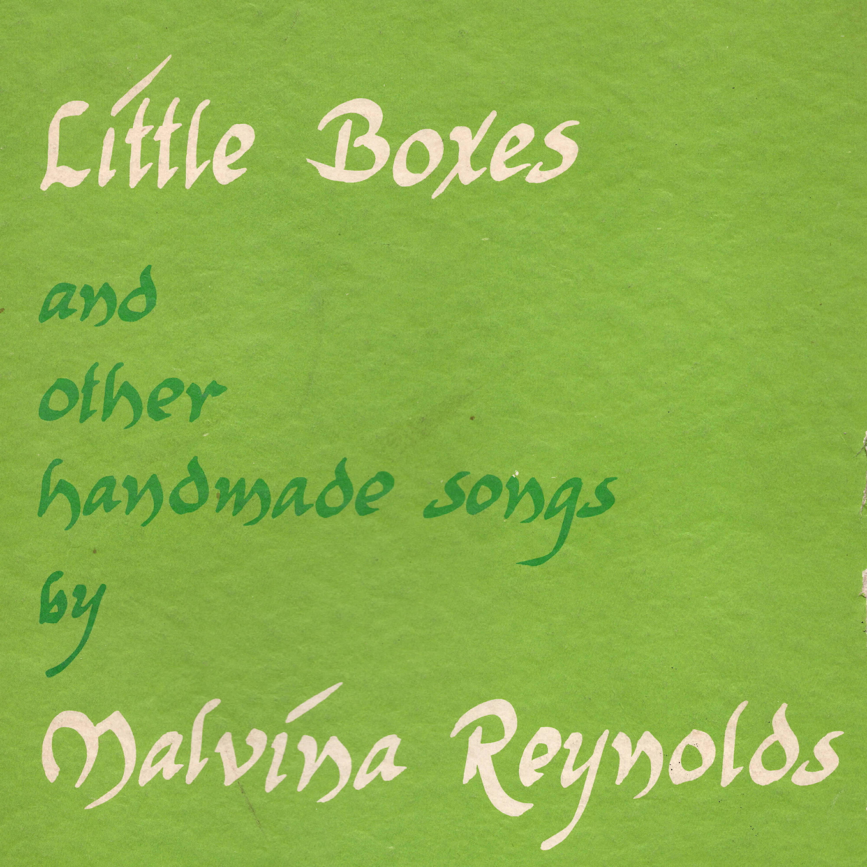 Релиз Little Boxes and Other Handmade Songs