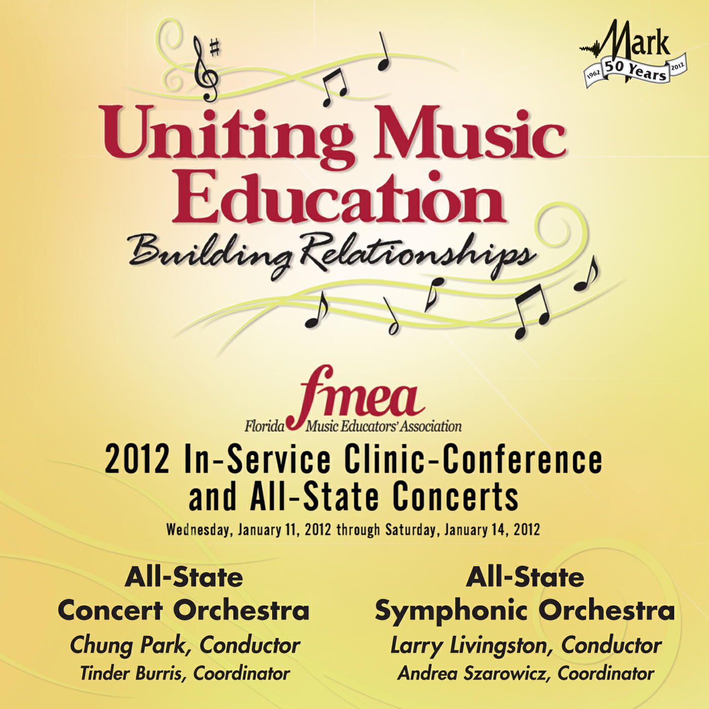 Релиз 2012 Florida Music Educators Association (FMEA): All-State Concert Orchestra & All-State Symphonic Orchestra