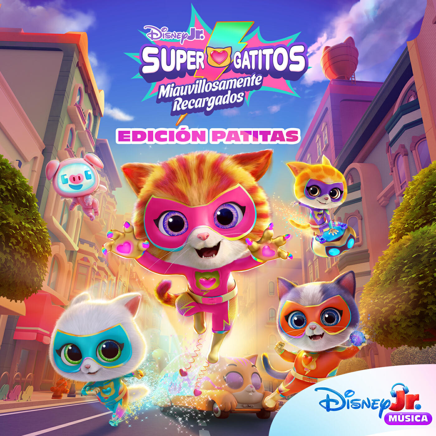 Релиз Disney Jr. Supergatitos - Miauvillosamente Recargados - Edición Patitas (De Disney Jr. Música)