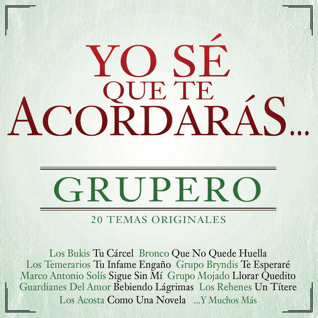 Релиз Yo Sé Que Te Acordarás Grupero