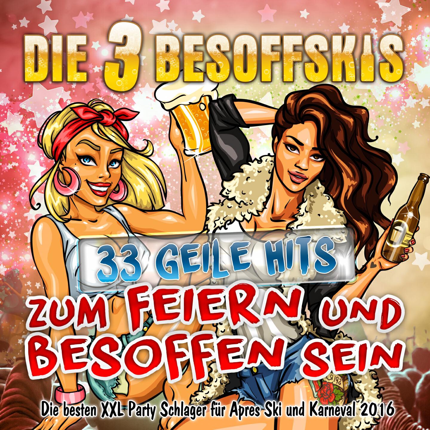 Релиз Die 3 Besoffskis - 33 geile Hits zum Feiern und Besoffen sein