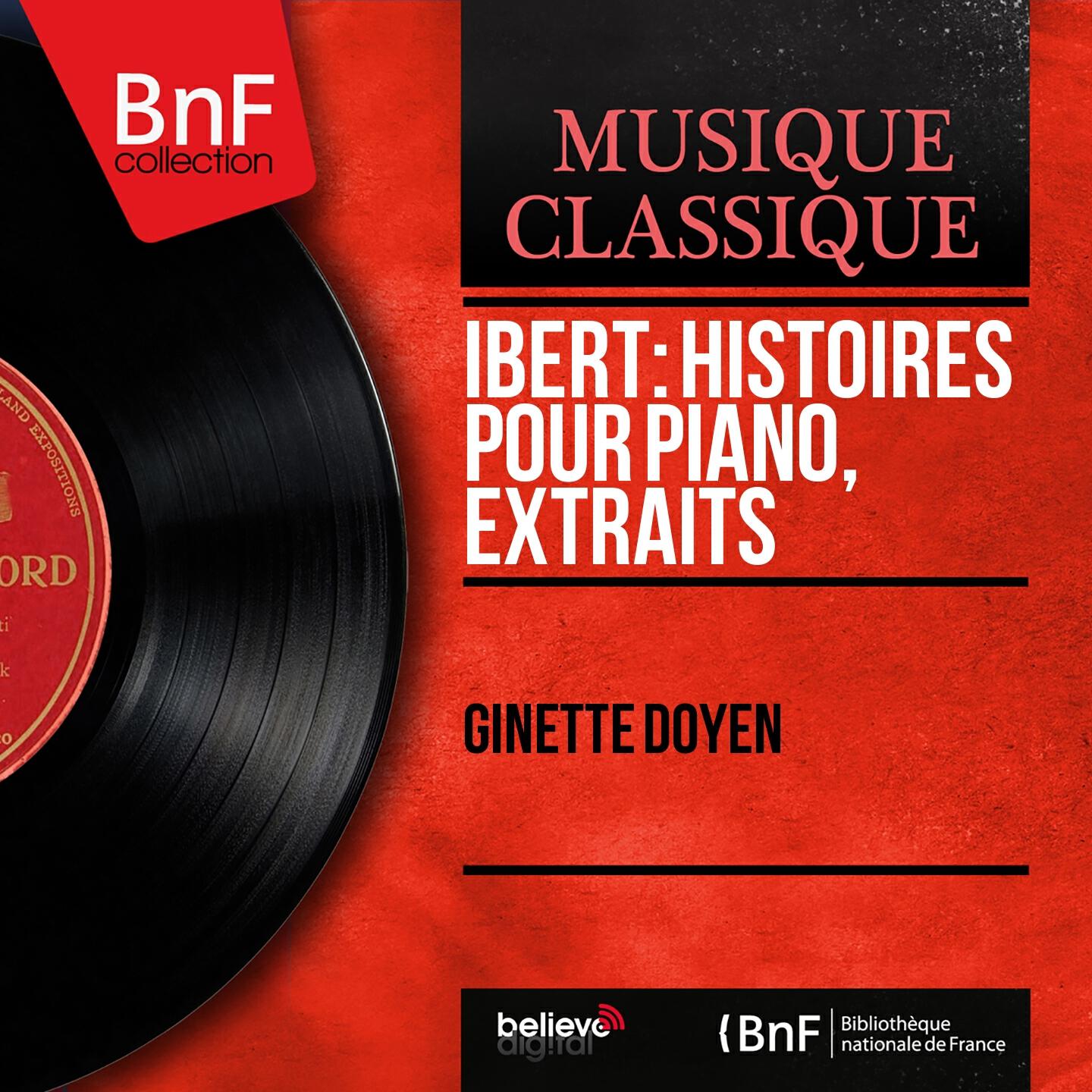 Релиз Ibert: Histoires pour piano, extraits (Mono Version)