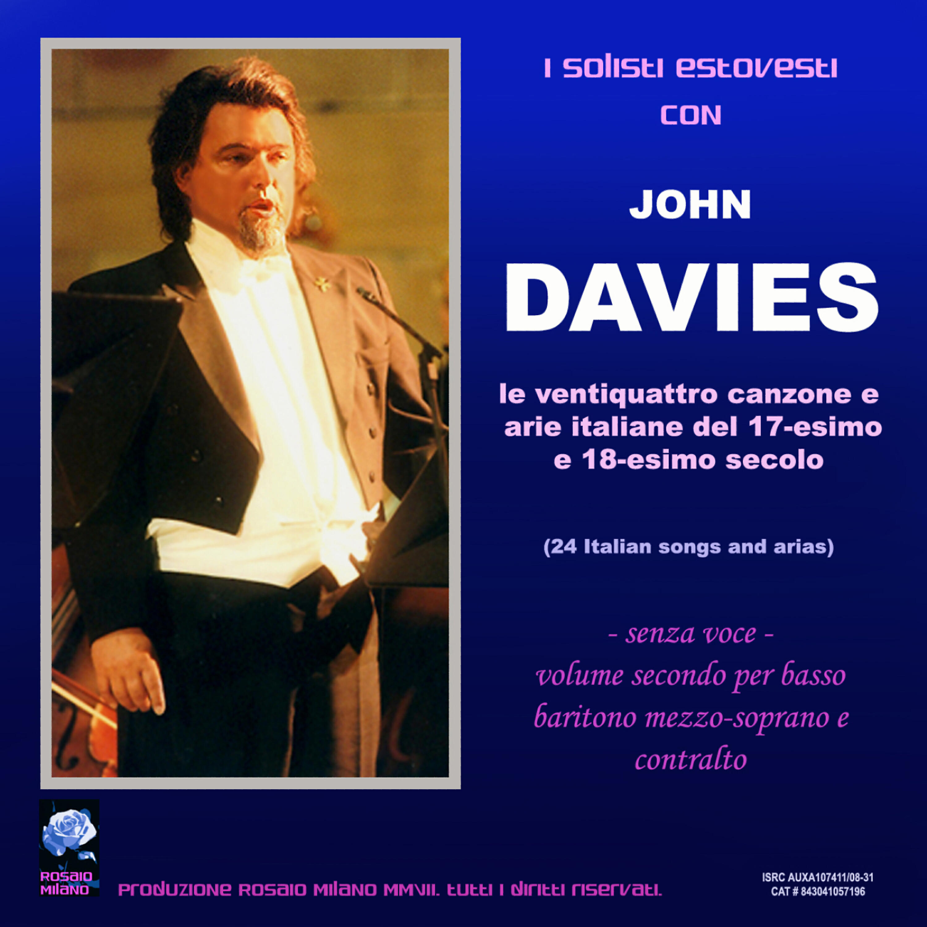 Релиз 24 Italian Songs and Arias - Backing Tracks - Volume 2 - Low Keys