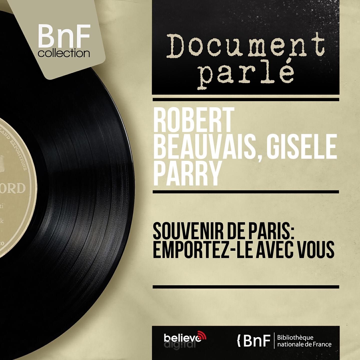 Релиз Souvenir de Paris: Emportez-le avec vous (Mono version)