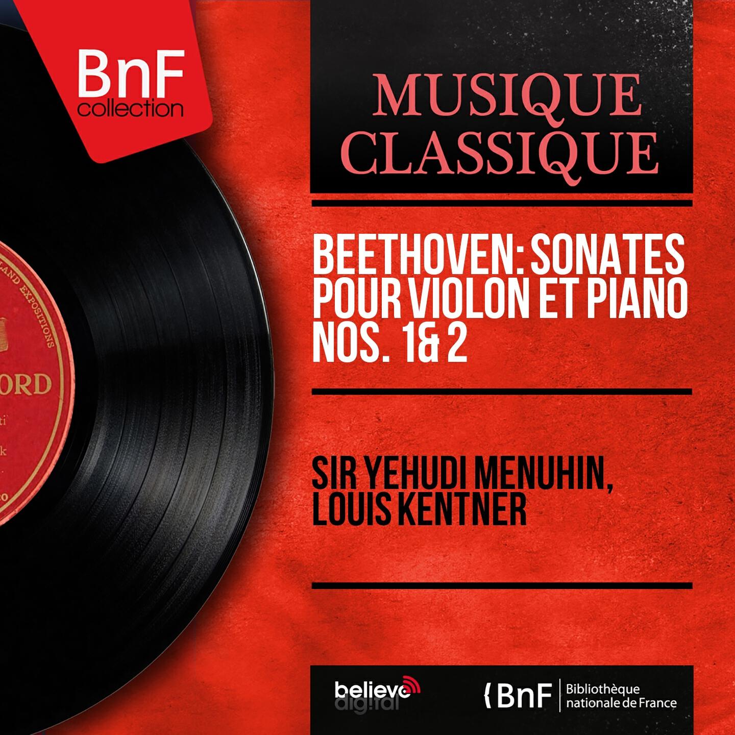 Релиз Beethoven: Sonates pour violon et piano Nos. 1 & 2 (Mono Version)