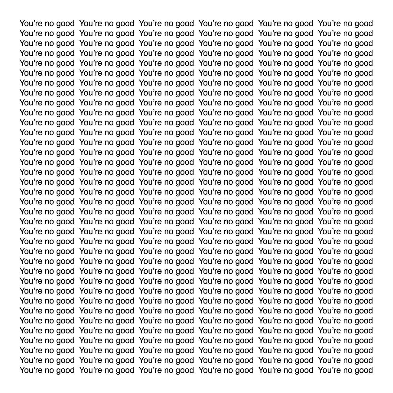 Релиз You're No Good