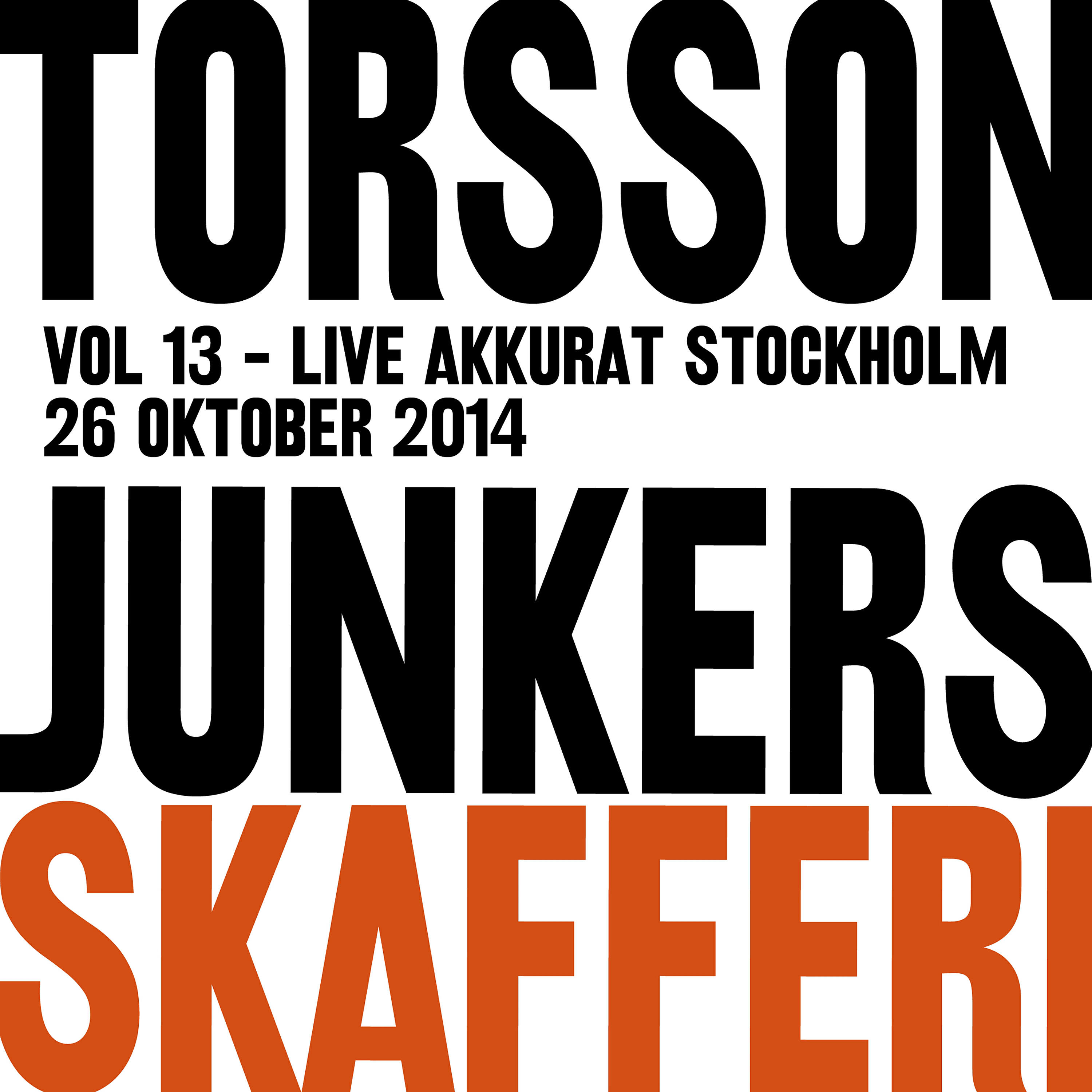 Релиз Junkers Skafferi, Vol. 13: Akkurat Stockholm 26 oktober 2014