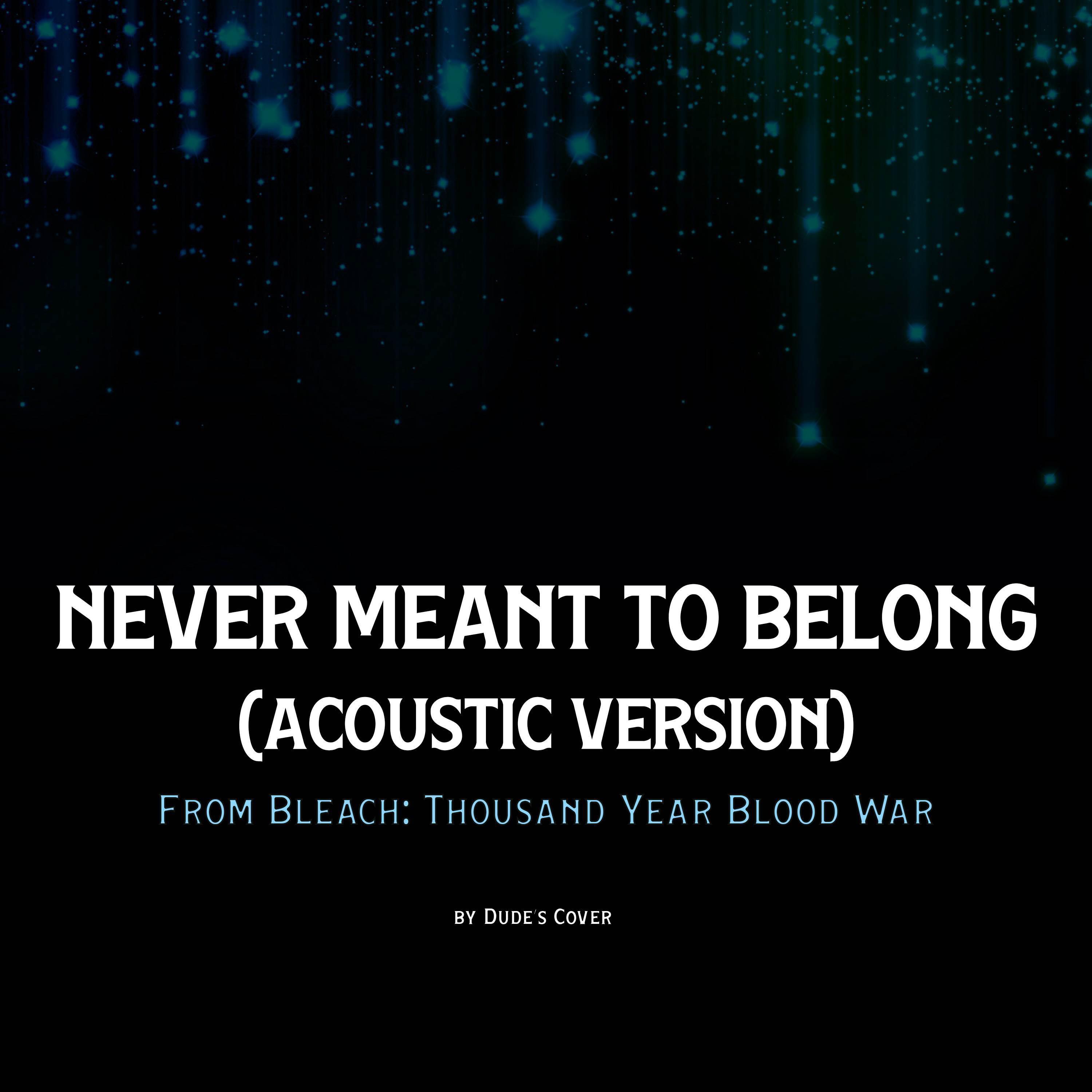 Релиз Never Meant to Belong (Acoustic Version) (From "Bleach: Thousand Year Blood War")