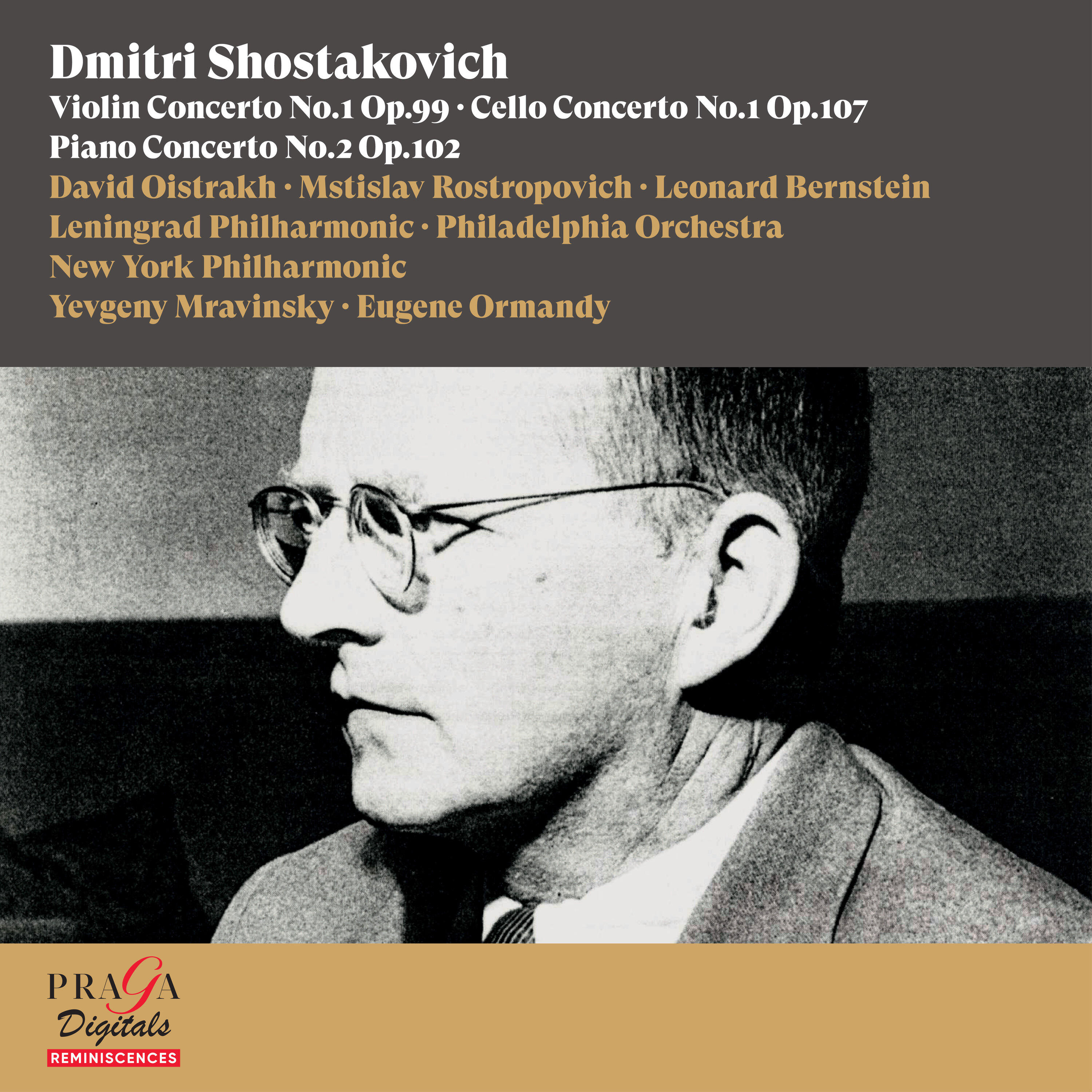 Релиз Dmitri Shostakovich: Violin Concerto No. 1, Cello Concerto No.1, Piano Concerto No.2