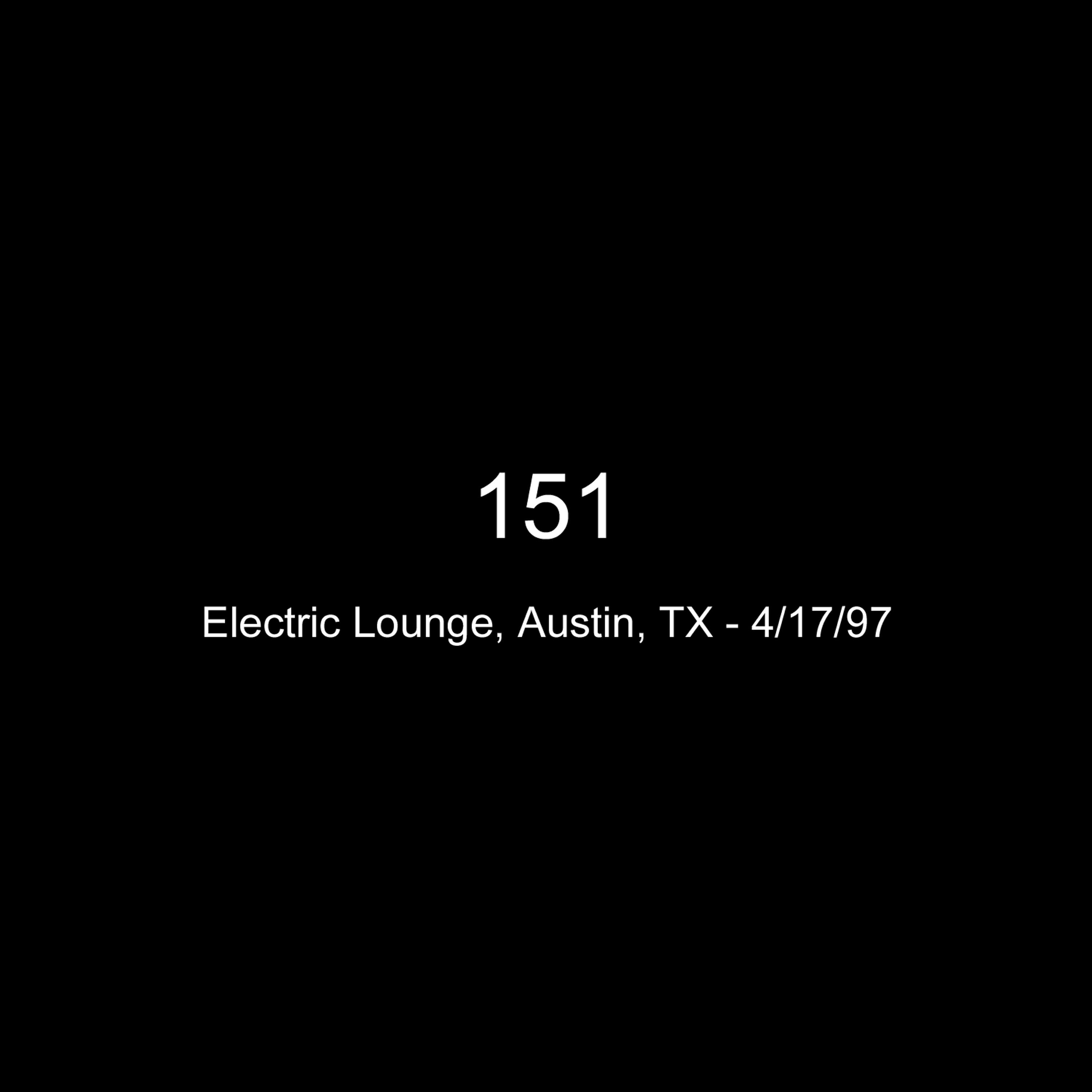 Релиз Electric Lounge 4-17-97