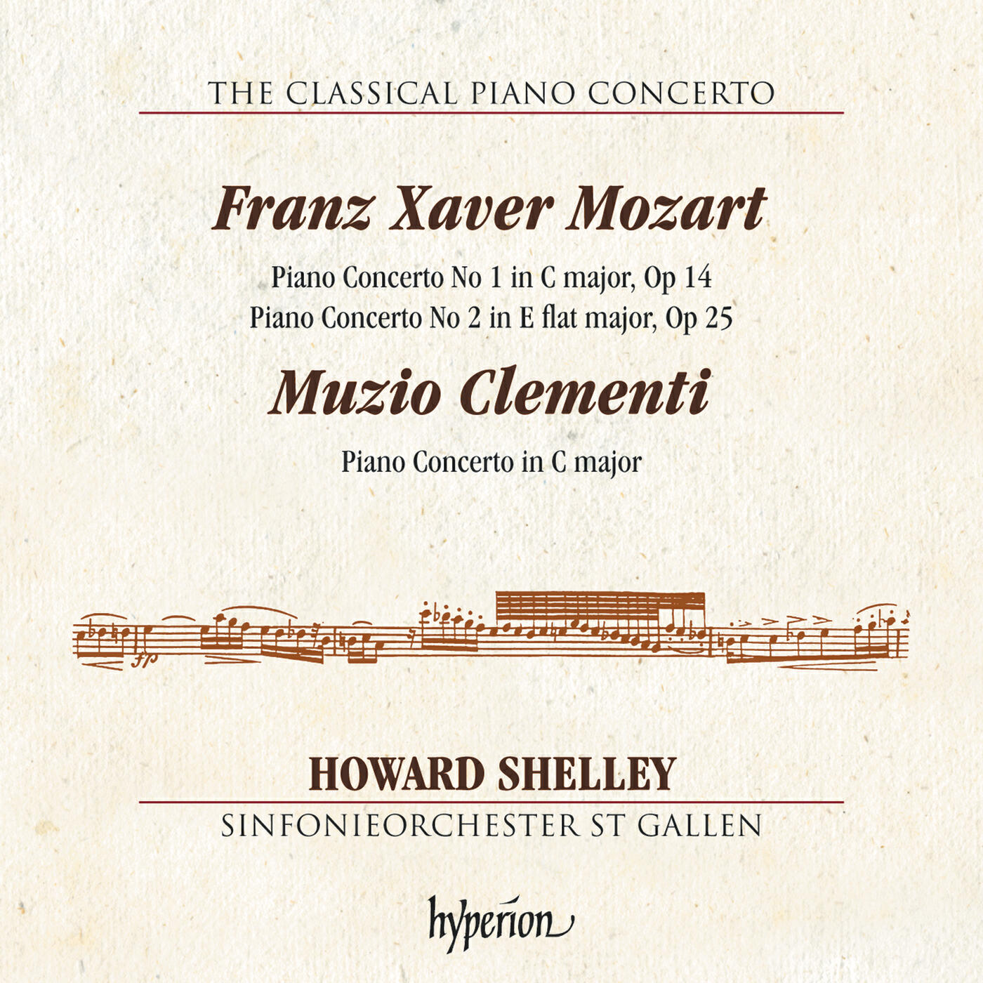 Релиз F.X. Mozart & Clementi: Piano Concertos (Hyperion Classical Piano Concerto 3)