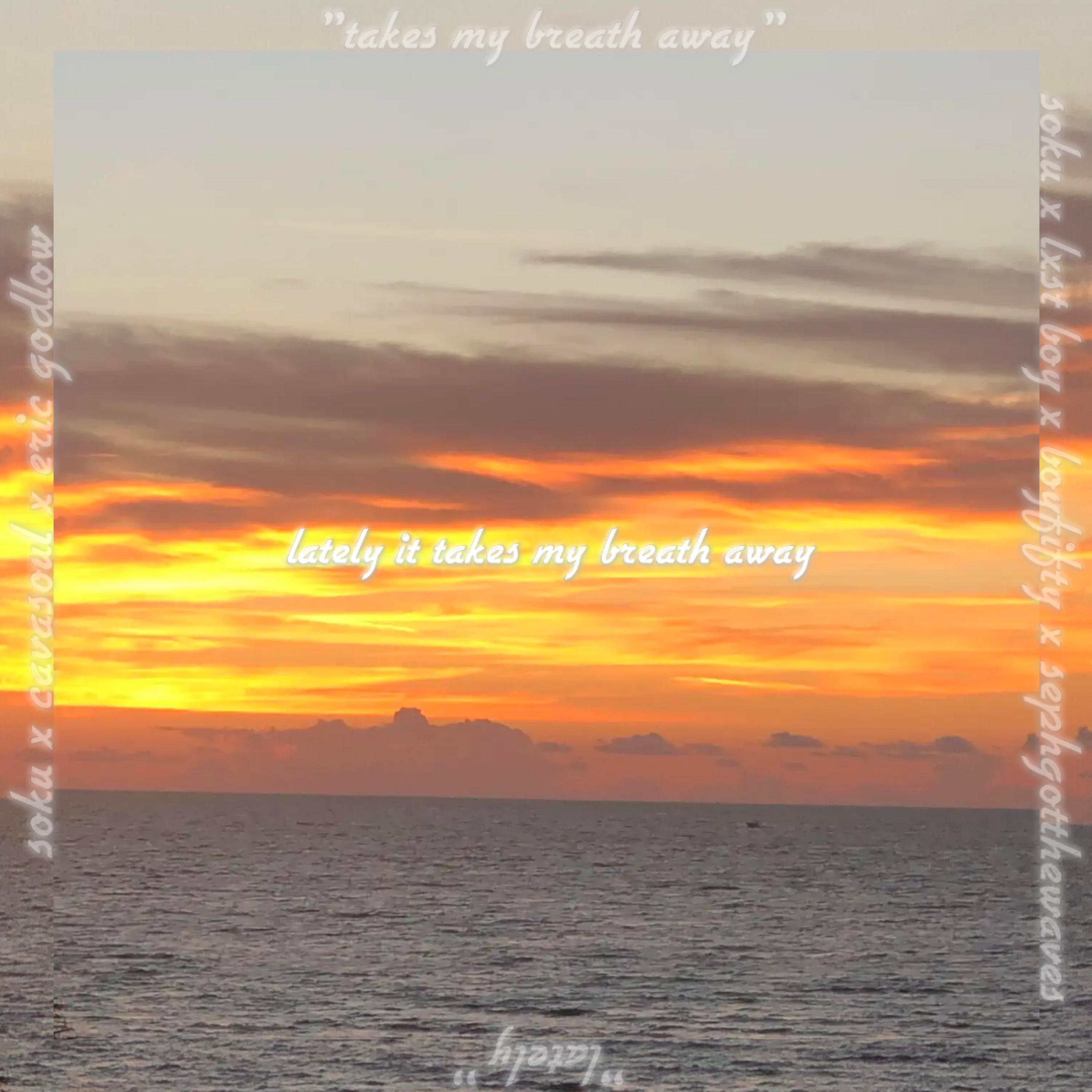 Релиз lately it takes my breath away