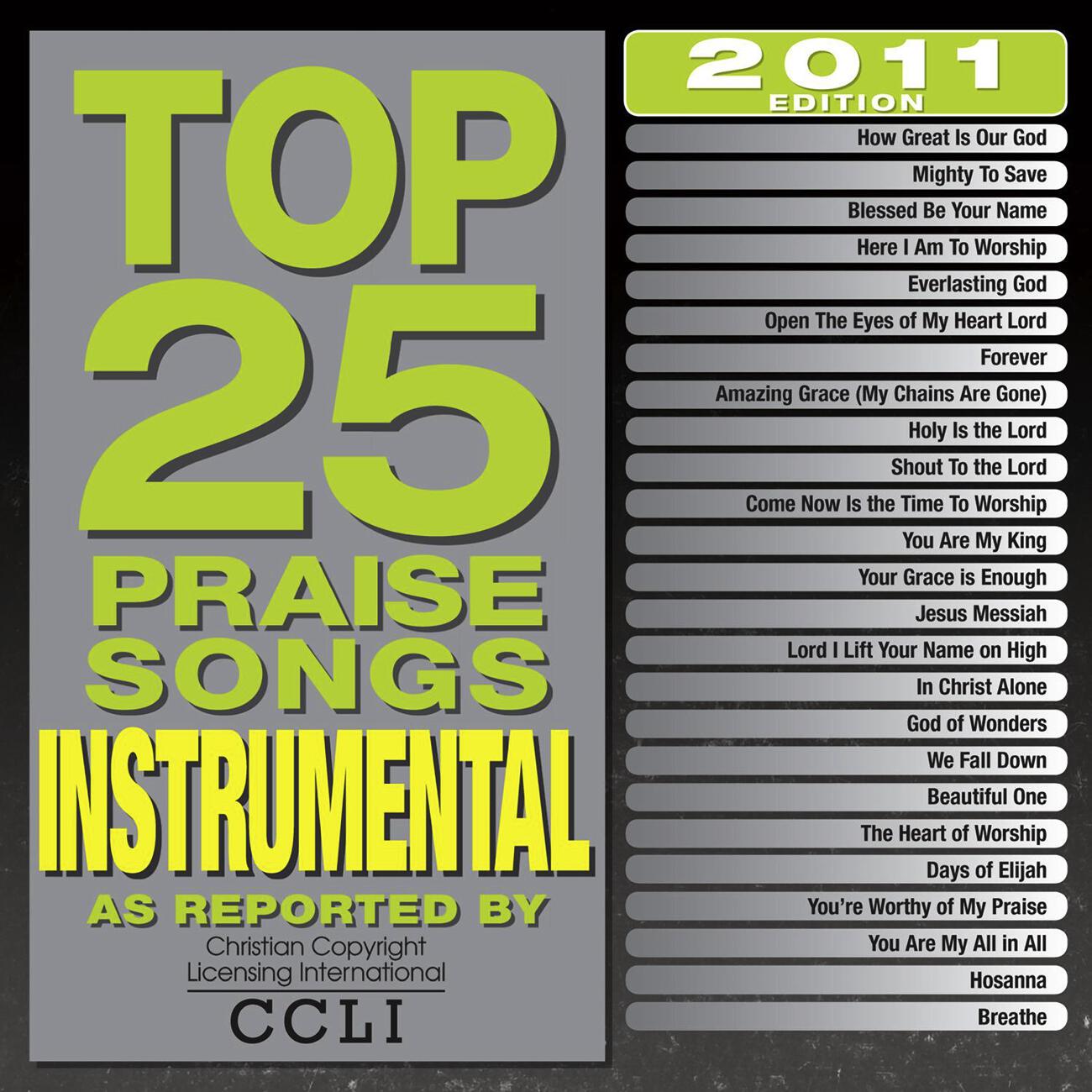 Релиз Top 25 Praise Songs Instrumental 2011