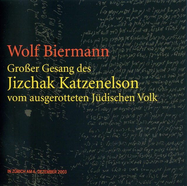 Релиз Großer Gesang des Jizchak Katzenelson vom ausgerotteten Jüdischen Volk