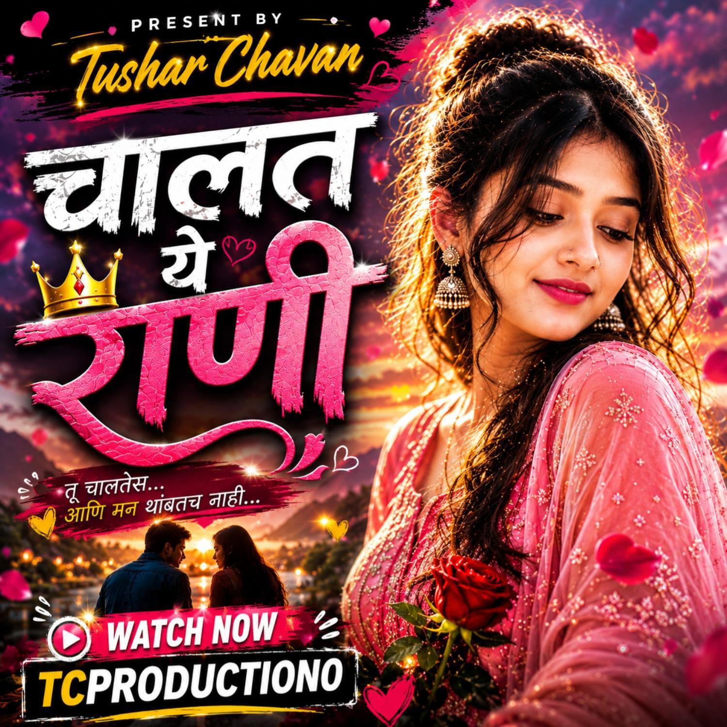 Релиз चालत ये राणी | Marathi Love song | Present by Tushar chavan (feat. Vishal Chavan)