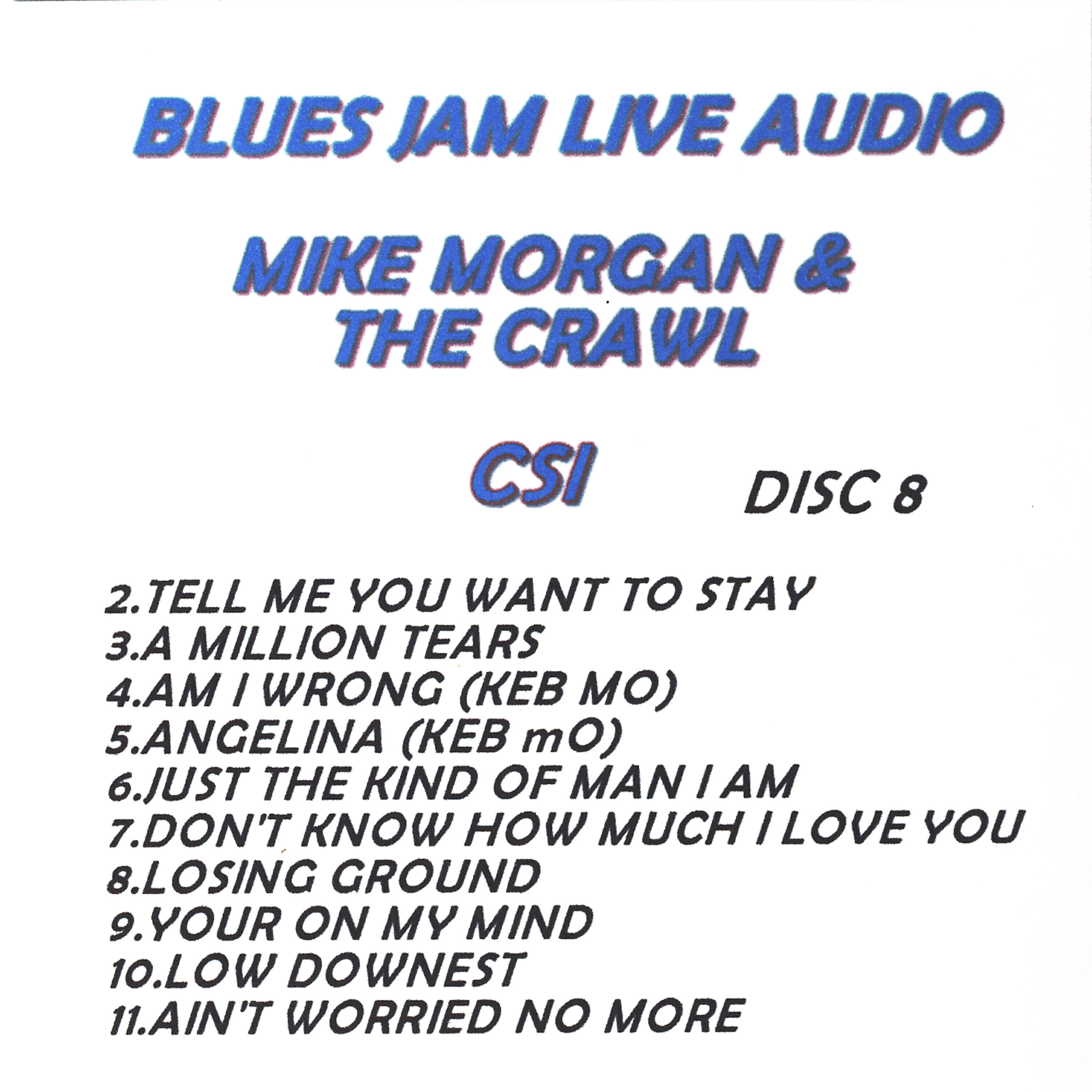 Релиз Blues Jam Live Audio: Mike Morgan & The Crawl