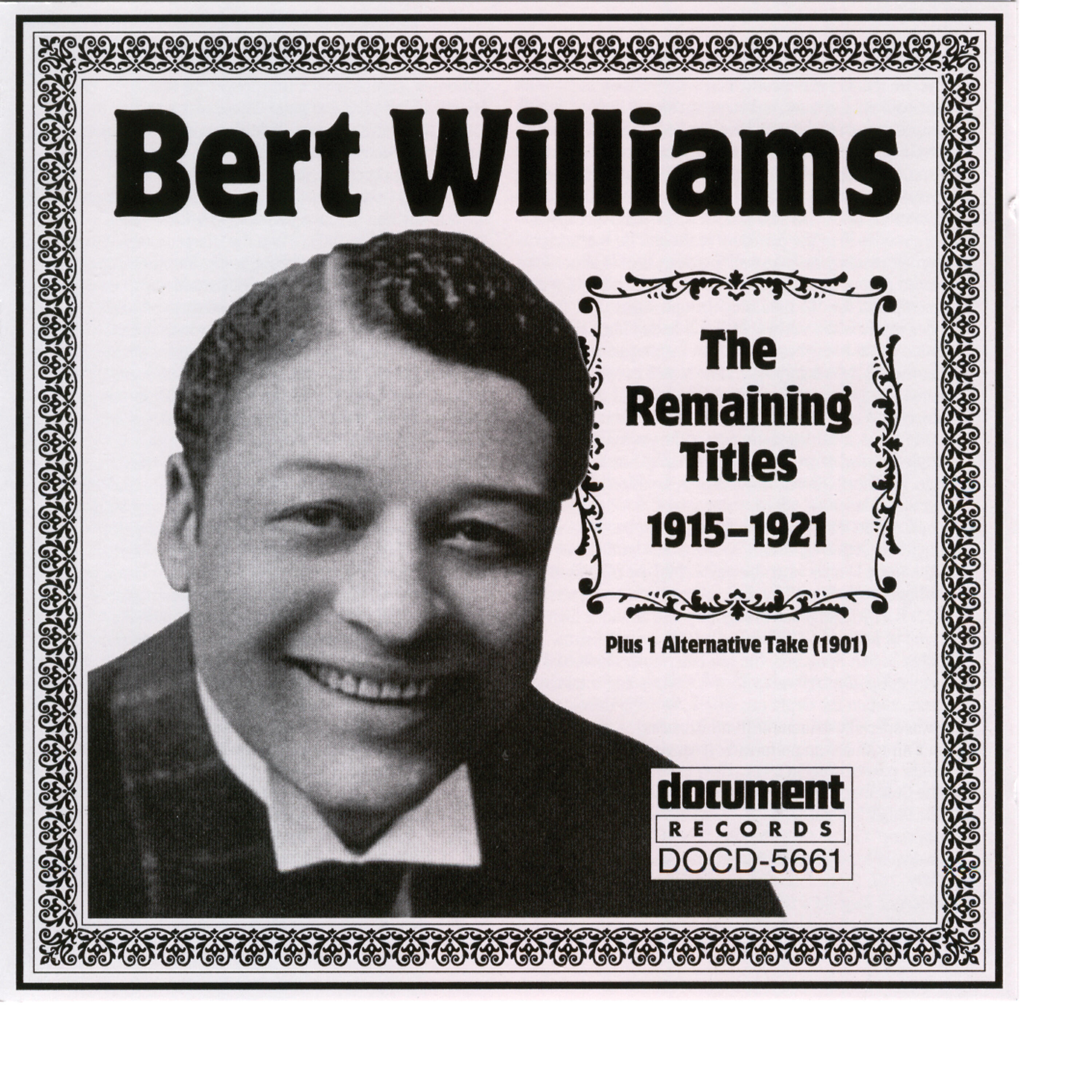 Релиз Bert Williams (1915-1921)