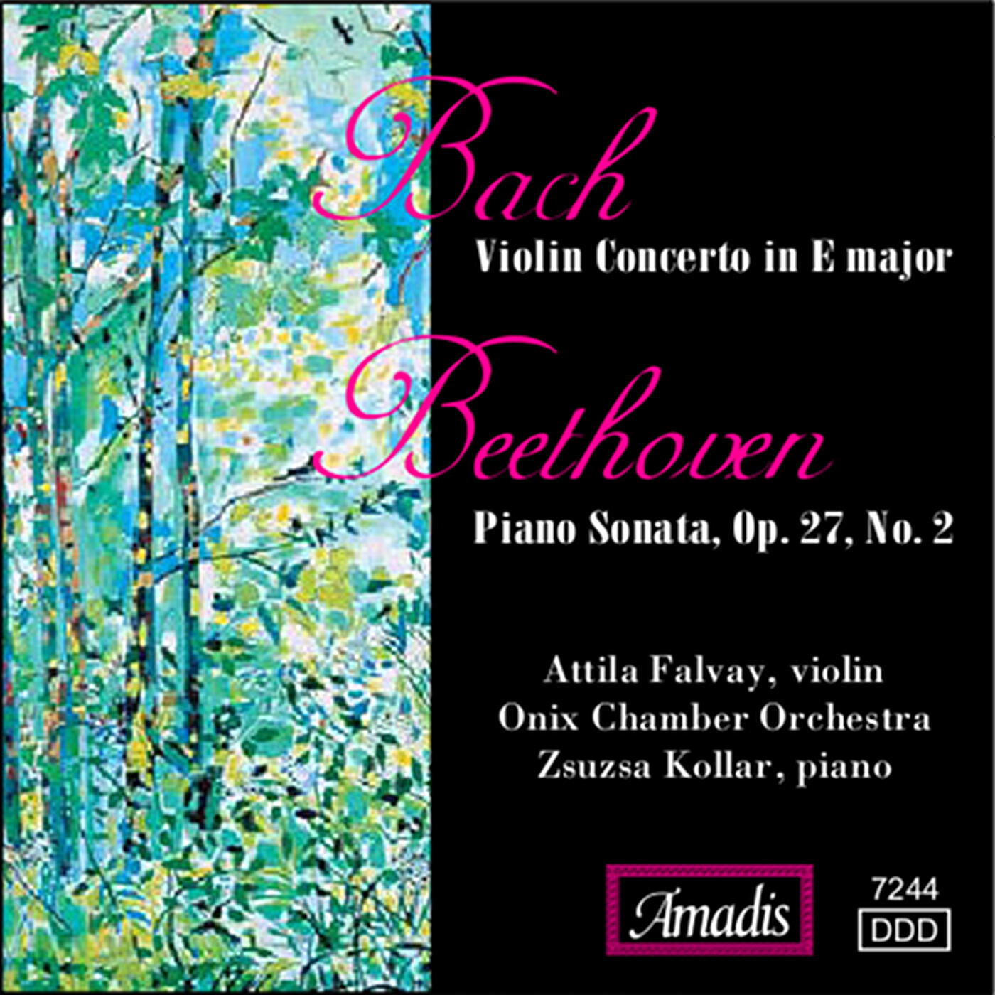 Релиз Bach: Violin Concerto in E Major / Beethoven: Piano Sonata, Op. 27, No. 2