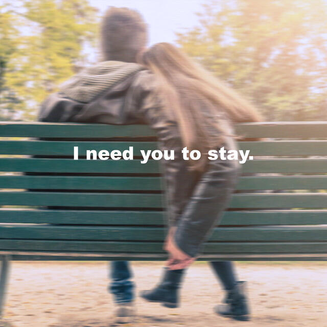 Постер альбома i need you to stay
