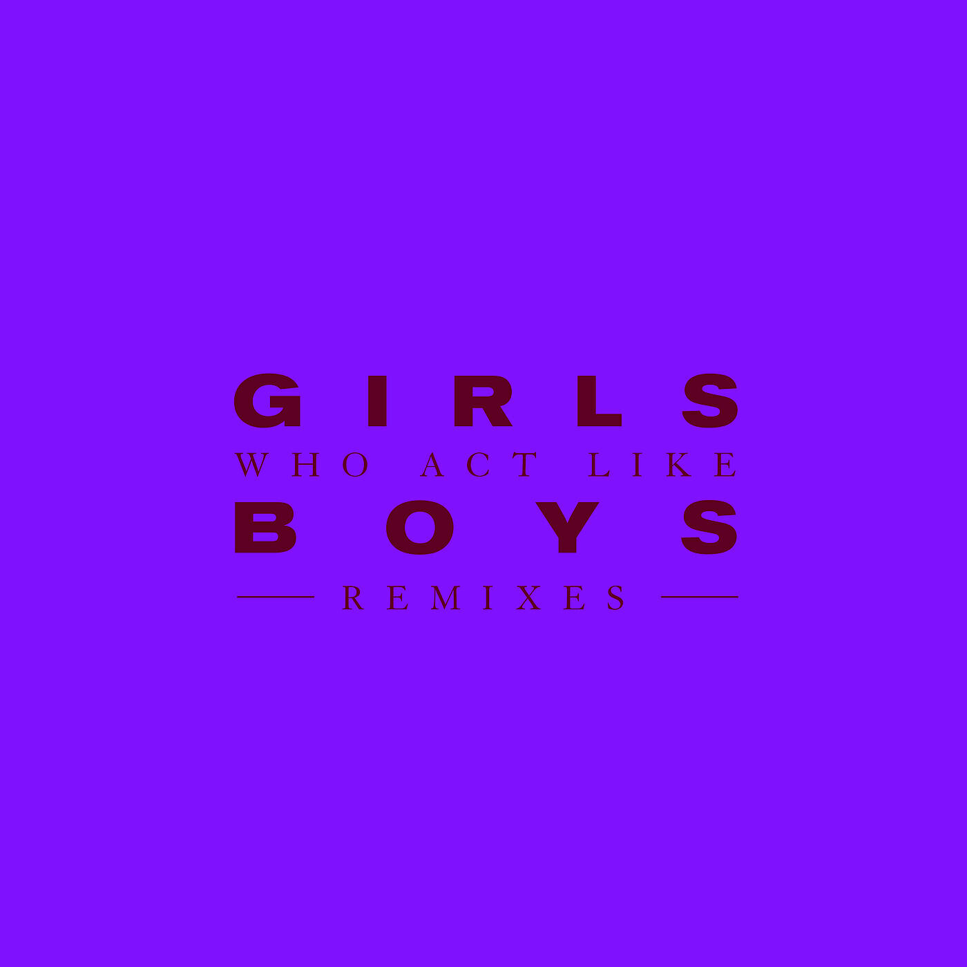 Релиз Girls Who Act Like Boys