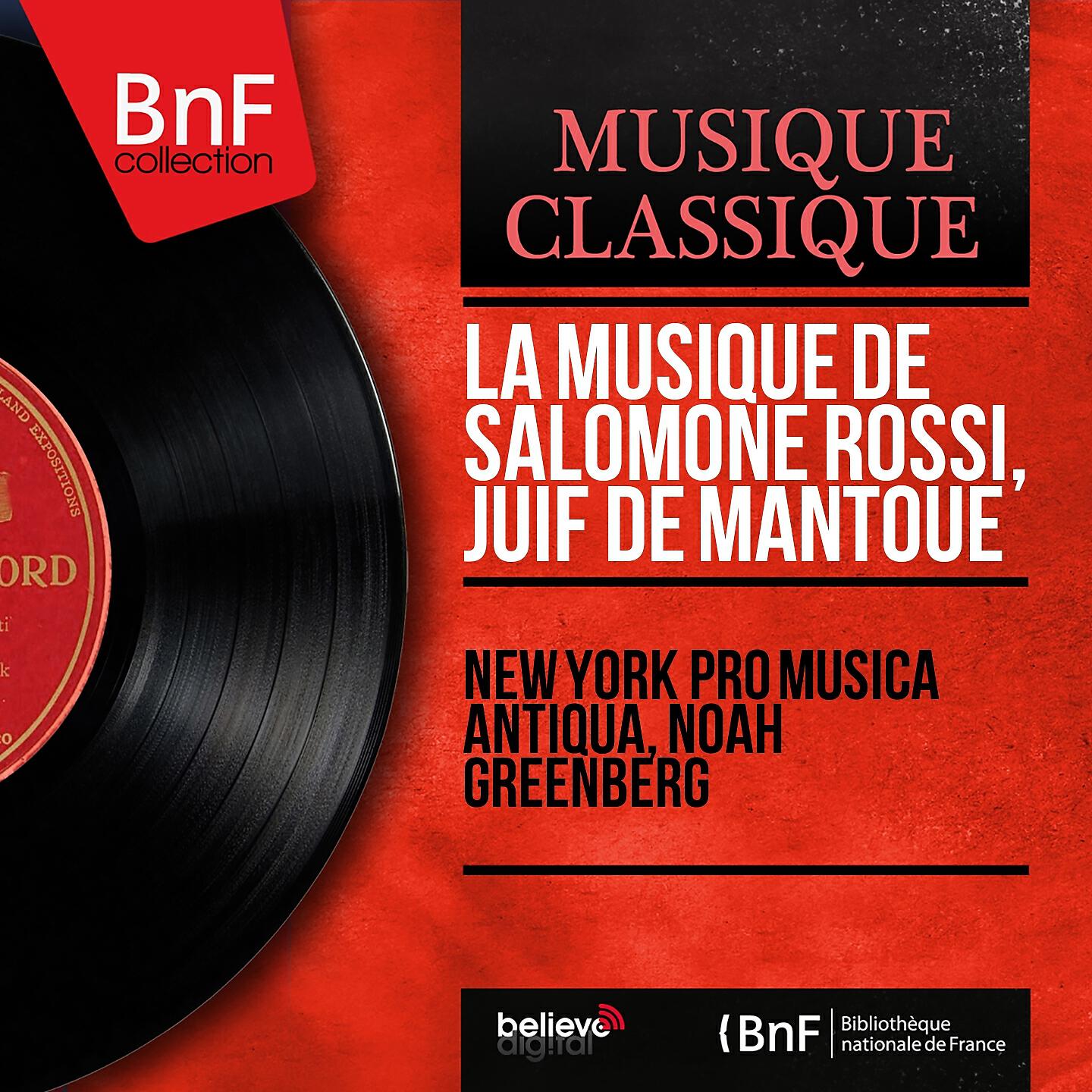 Релиз La musique de Salomone Rossi, juif de Mantoue