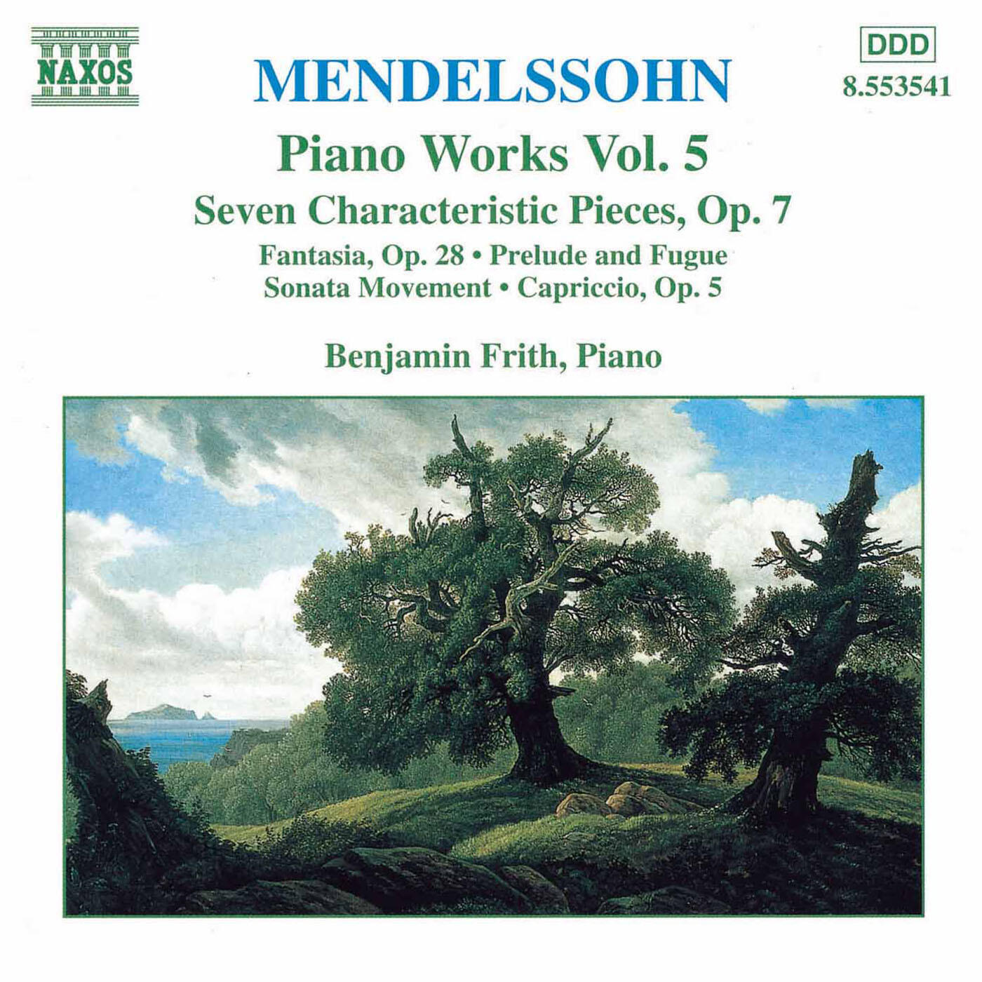 Релиз Mendelssohn: 7 Characteristic Pieces, Op. 7 / Fantasia, Op. 28