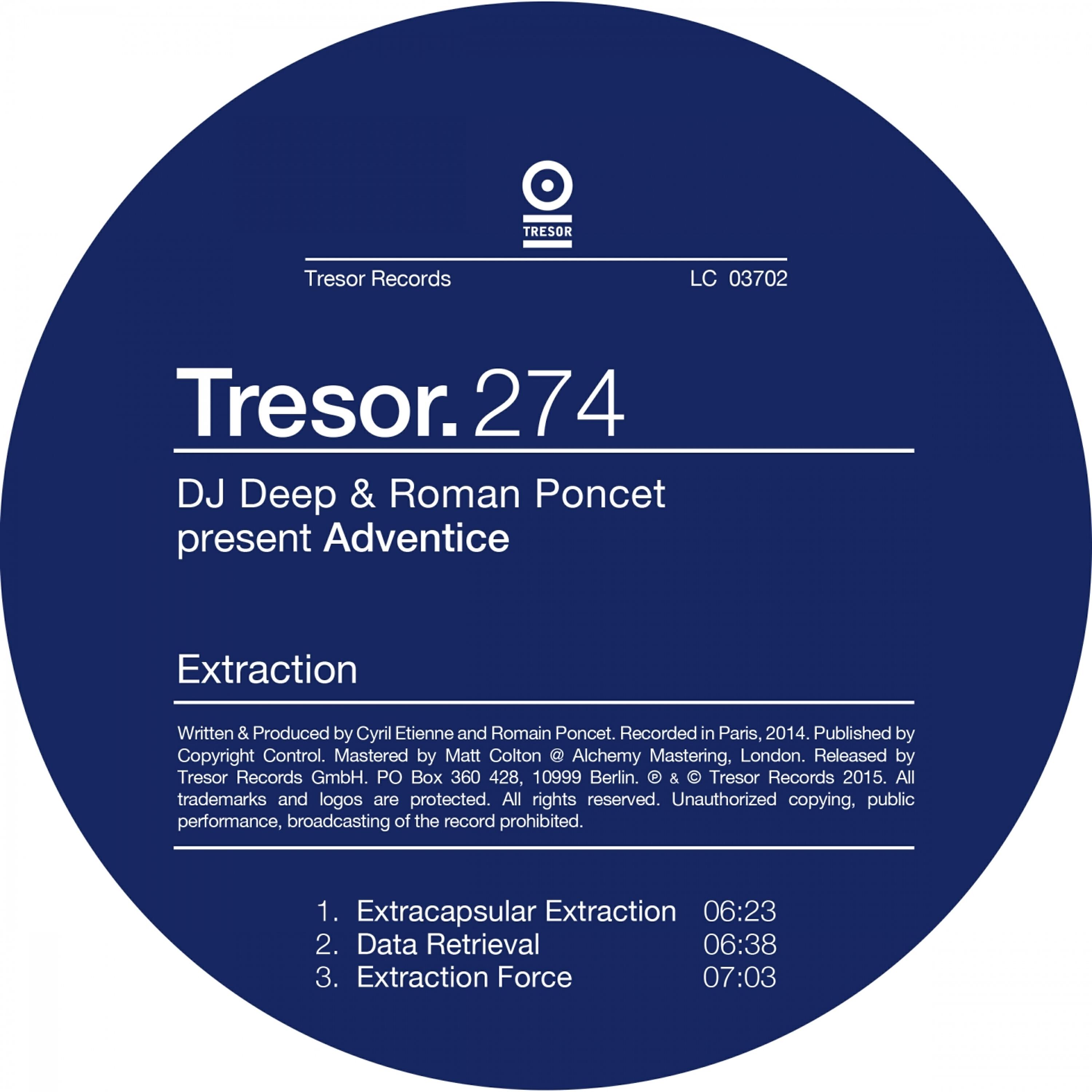Релиз Dj Deep & Roman Poncet Present Adventice: Extraction
