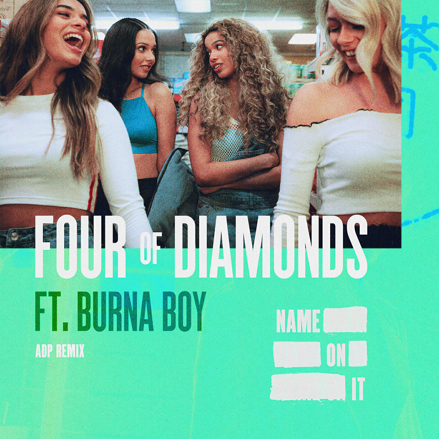 Скачать песню Four Of Diamonds, Burna Boy - Name On It (ADP Remix) бесплатно в MP3 для Android и iOS