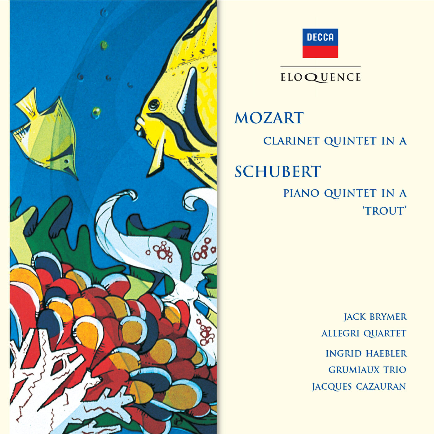 Релиз Mozart: Clarinet Quintet in A; Schubert: Piano Quintet in A - "Trout"