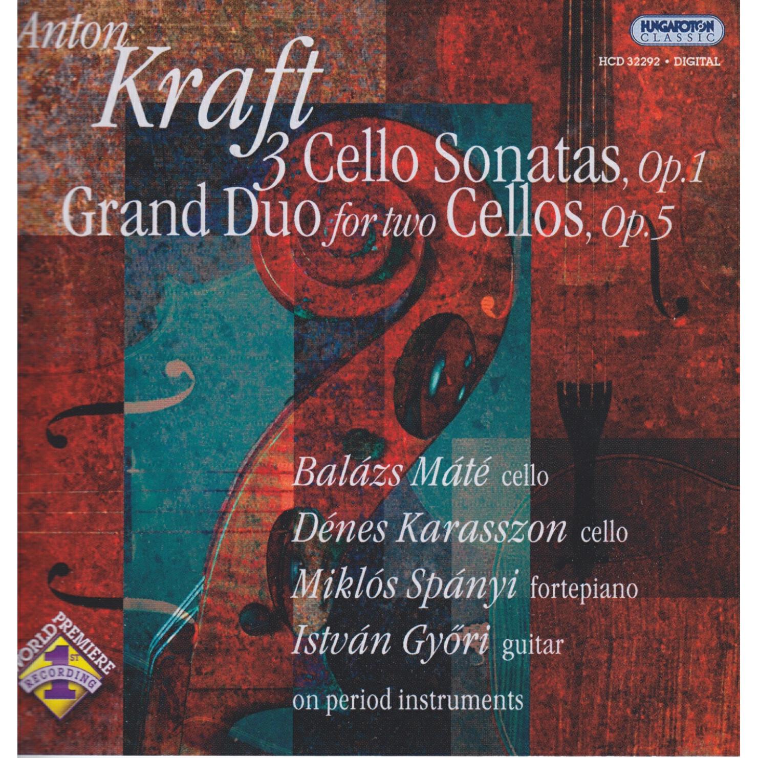 Релиз Kraft: Cello Sonatas, Op. 1 / Grand Duo for 2 Cellos, Op. 5