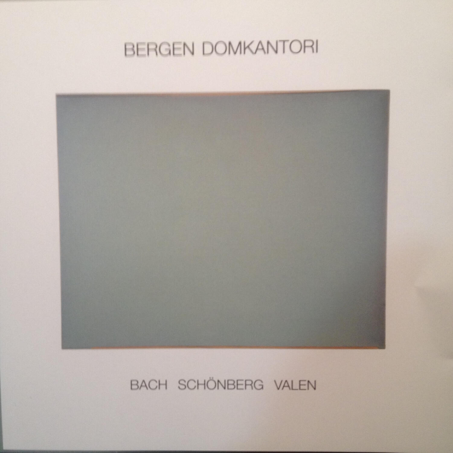 Релиз Bach Schönberg Valen