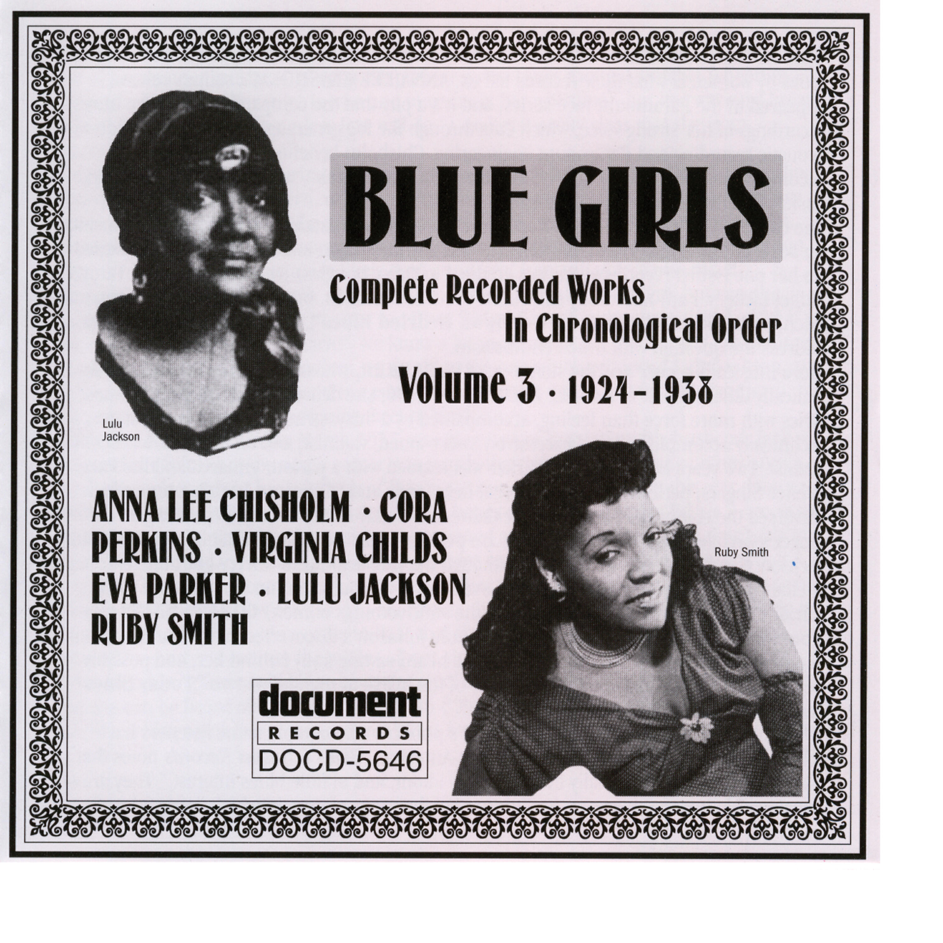 Релиз Blue Girls Vol. 3 (1924-1938)