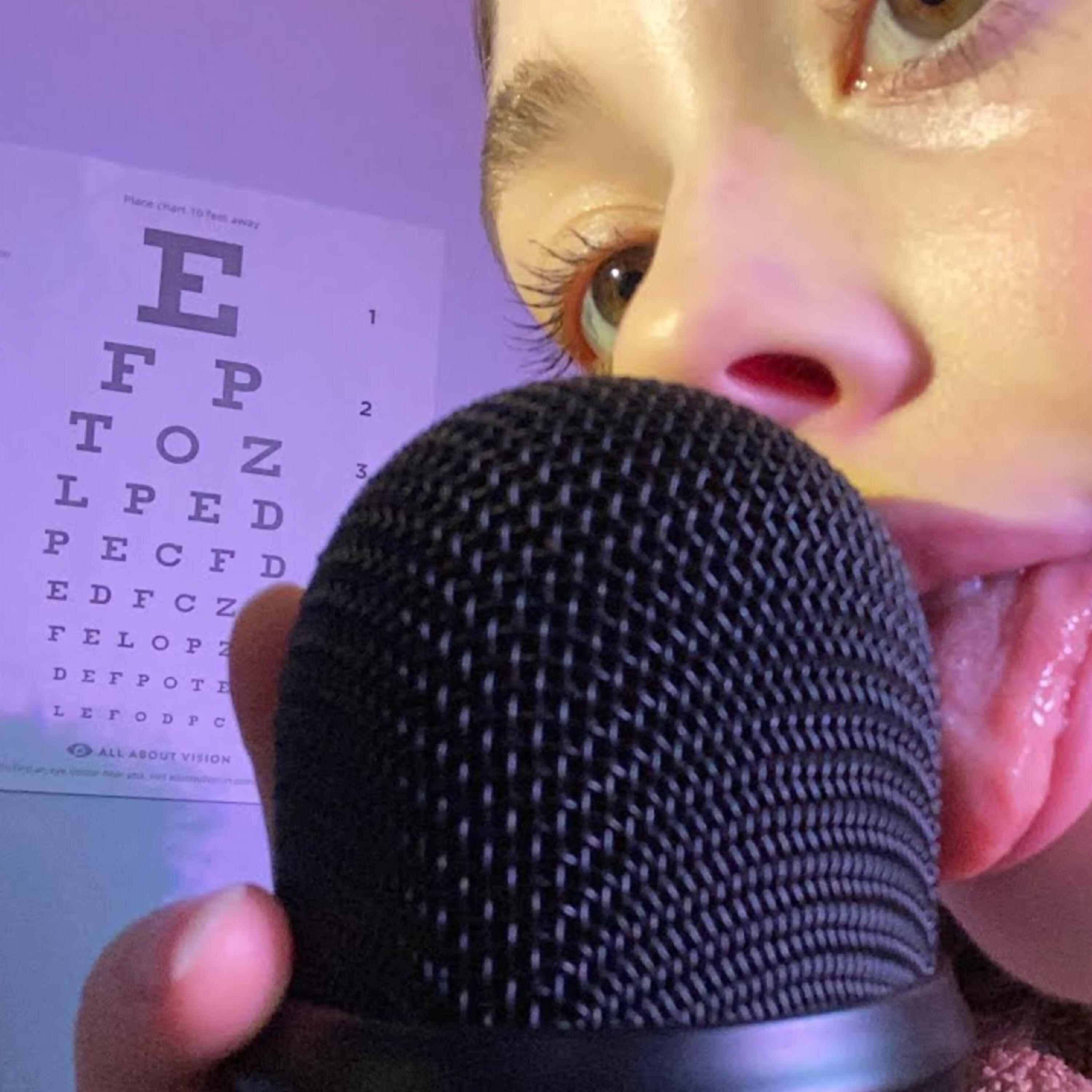 Релиз ASMR close up eating my blue yeti (mic licking)