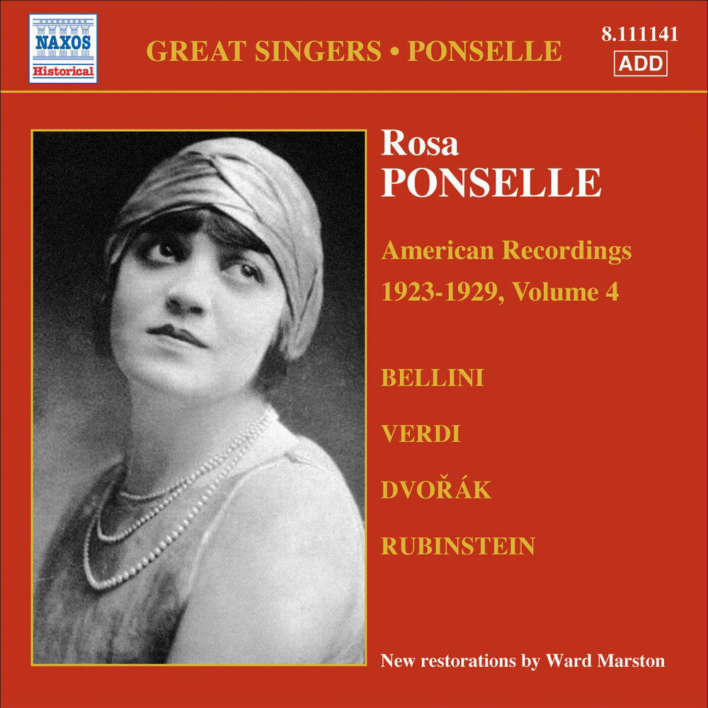 Релиз Ponselle, Rosa: American Recordings, Vol. 4 (1923-1929)