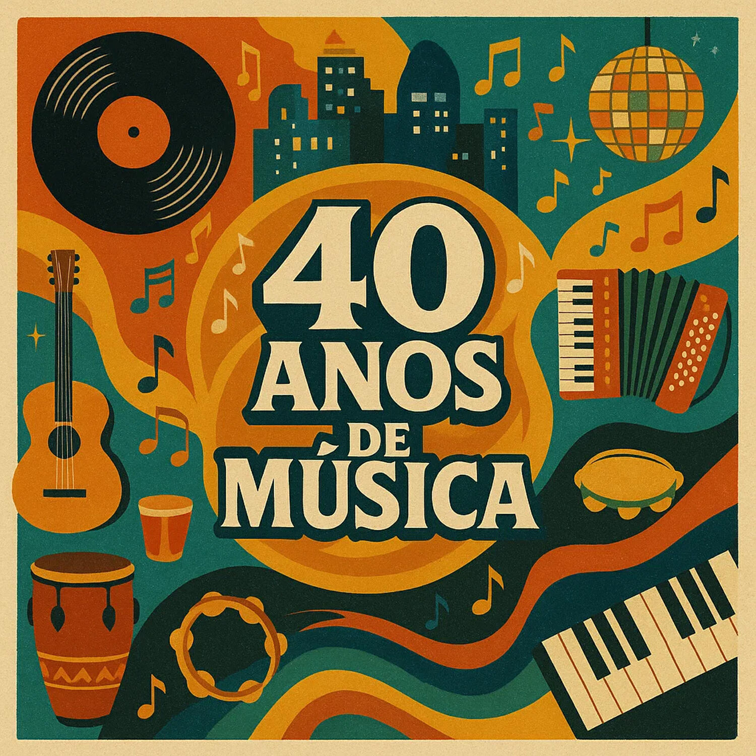 Релиз 40 Anos de Música