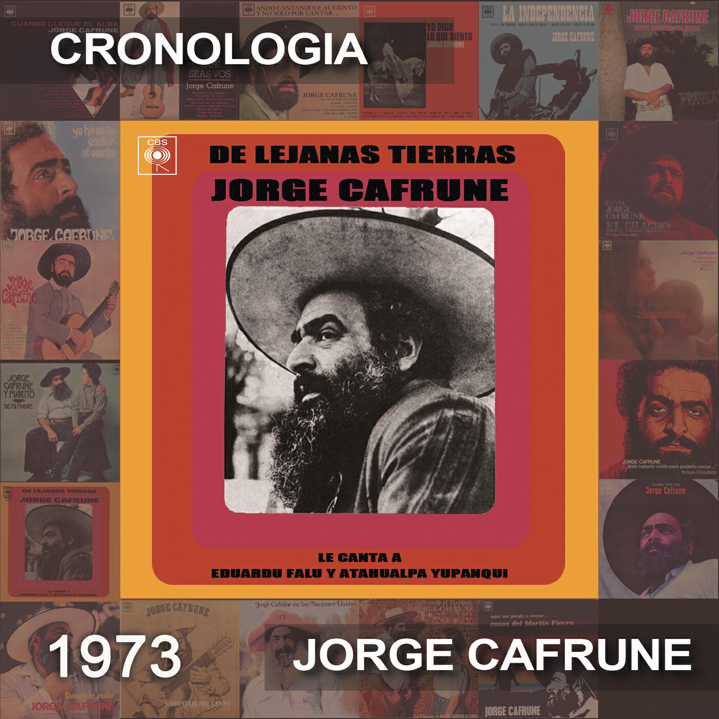 Релиз Jorge Cafrune Cronología -  De Lejanas Tierras Jorge Cafrune Le Canta a Eduardo Falú y Atahualpa Yupanqui (1973)