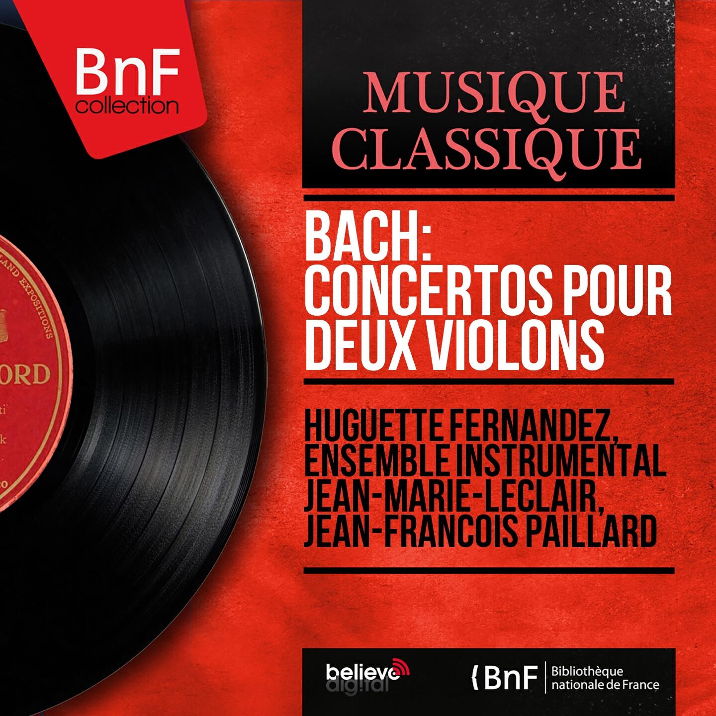 Релиз Bach: Concertos pour deux violons (Mono Version)