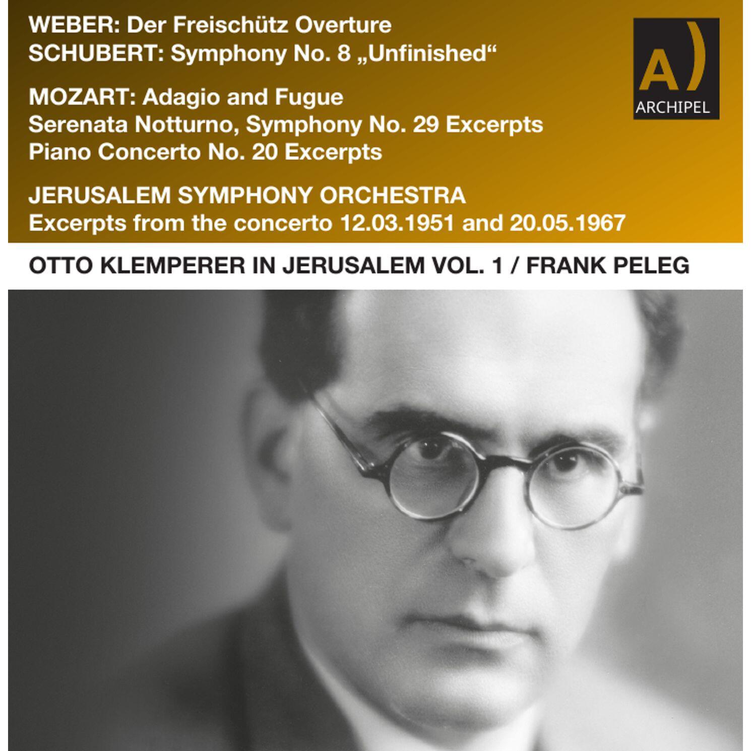 Релиз Otto Klemperer in Jerusalem Vol. 1 Weber-Schubert-Mozart (Live)