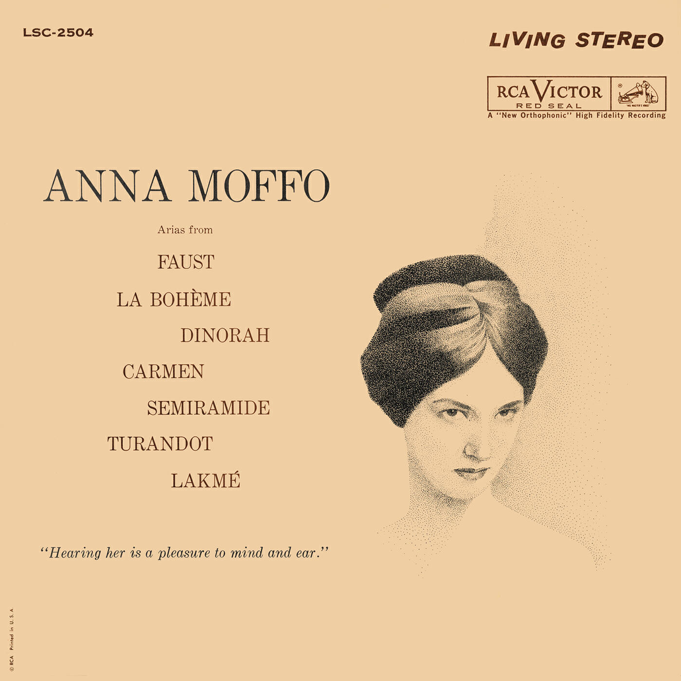 Релиз Anna Moffo sings Arias from Faust; La Bohème; Dinorah; Carmen; Semiramide; Turandot; Lakmé