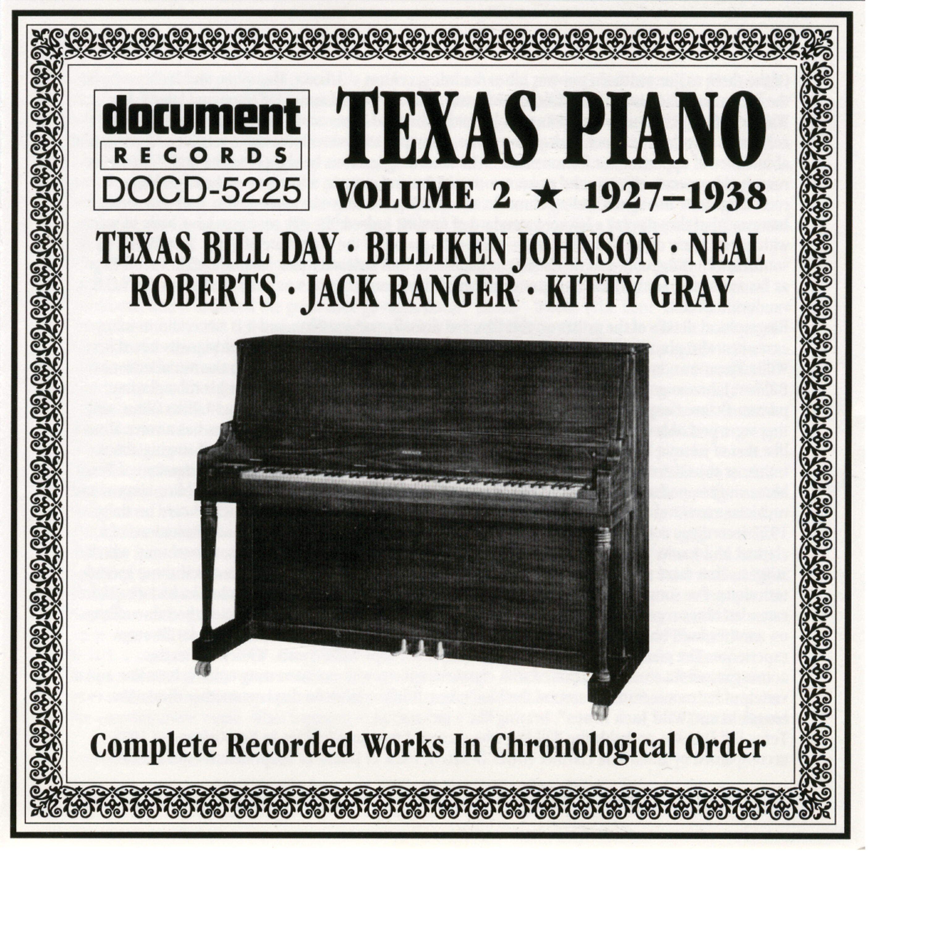 Релиз Texas Piano Vol. 2 1927-1938