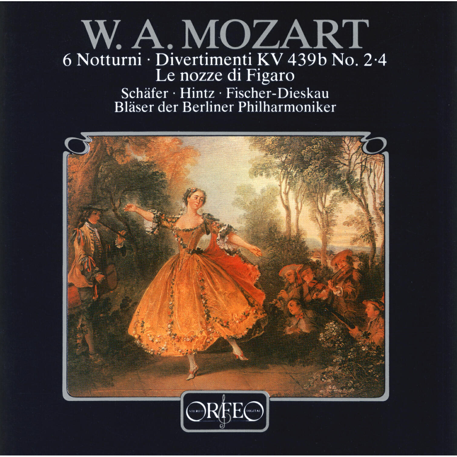 Релиз Mozart: 6 Notturni, Divertimenti, Le nozze di Figaro Arias for Wind Ensemble