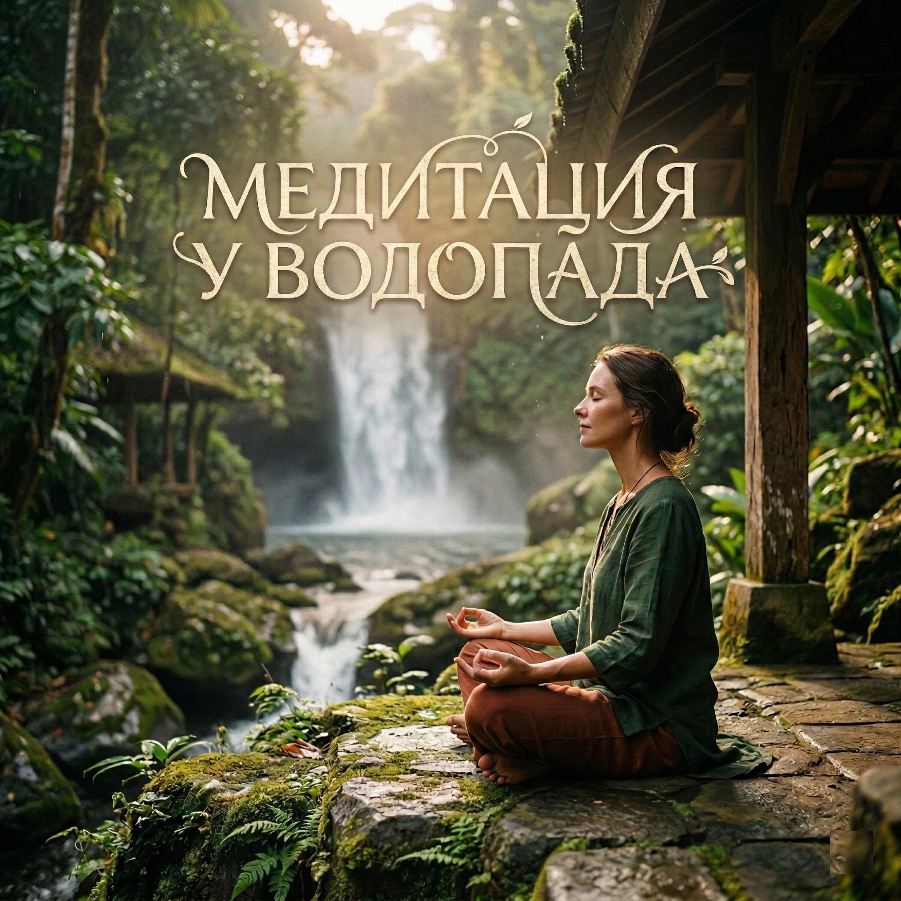 Релиз Медитация у Водопада: Шум Воды и Лесные Птицы для Снятия Стресса