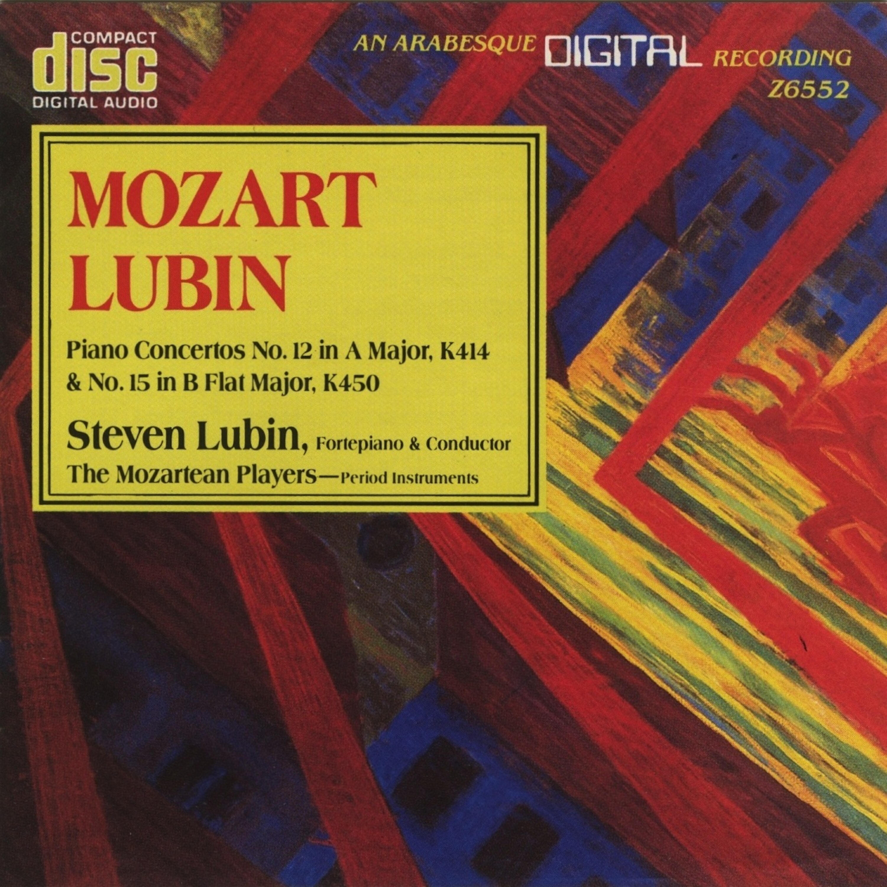Релиз Mozart: Piano Concertos No. 12 in A Major, K414 & No. 15 in B Flat Major, K450
